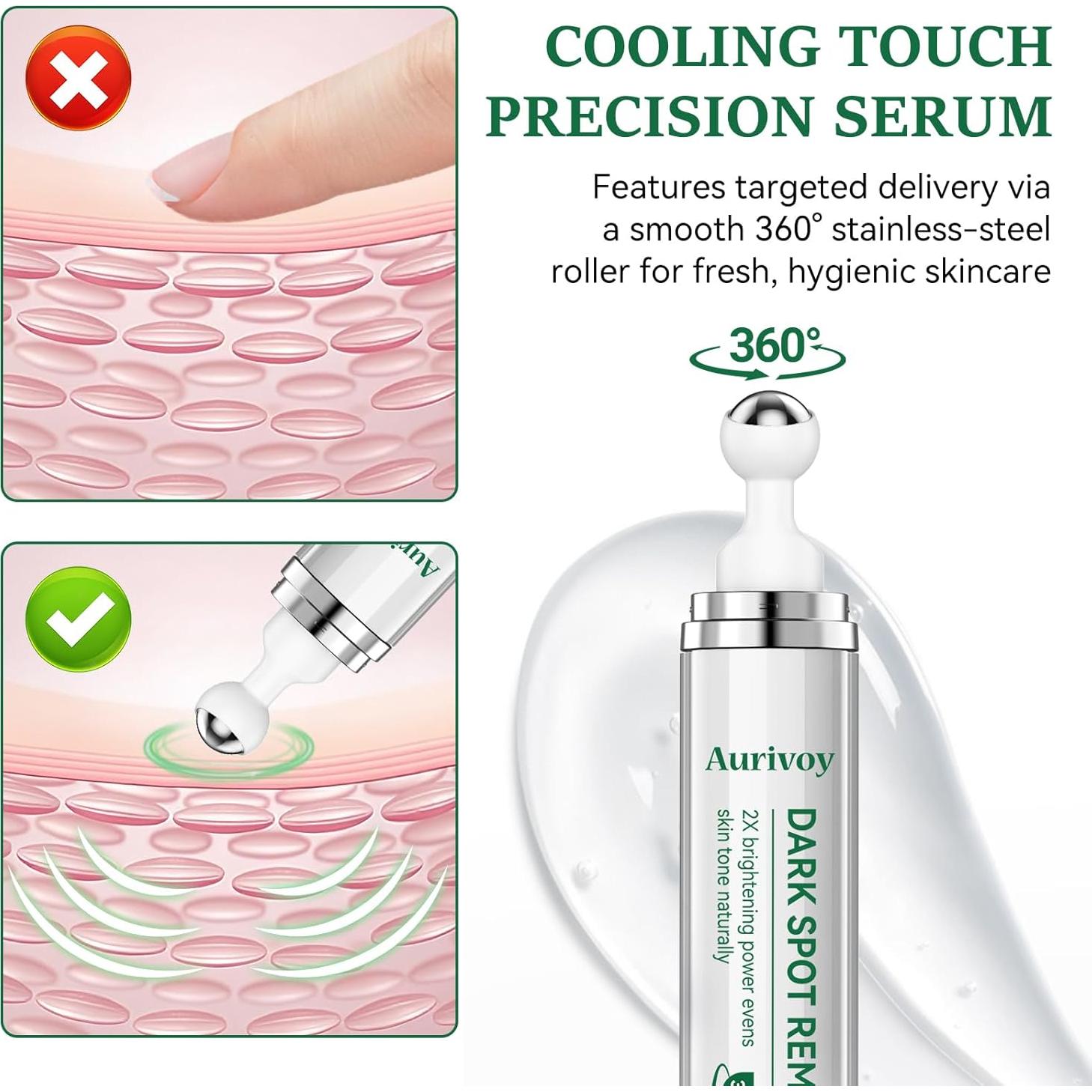 Removedor de Manchas Oscuras Aurivoy 19.8 ml con Rodillo 360°