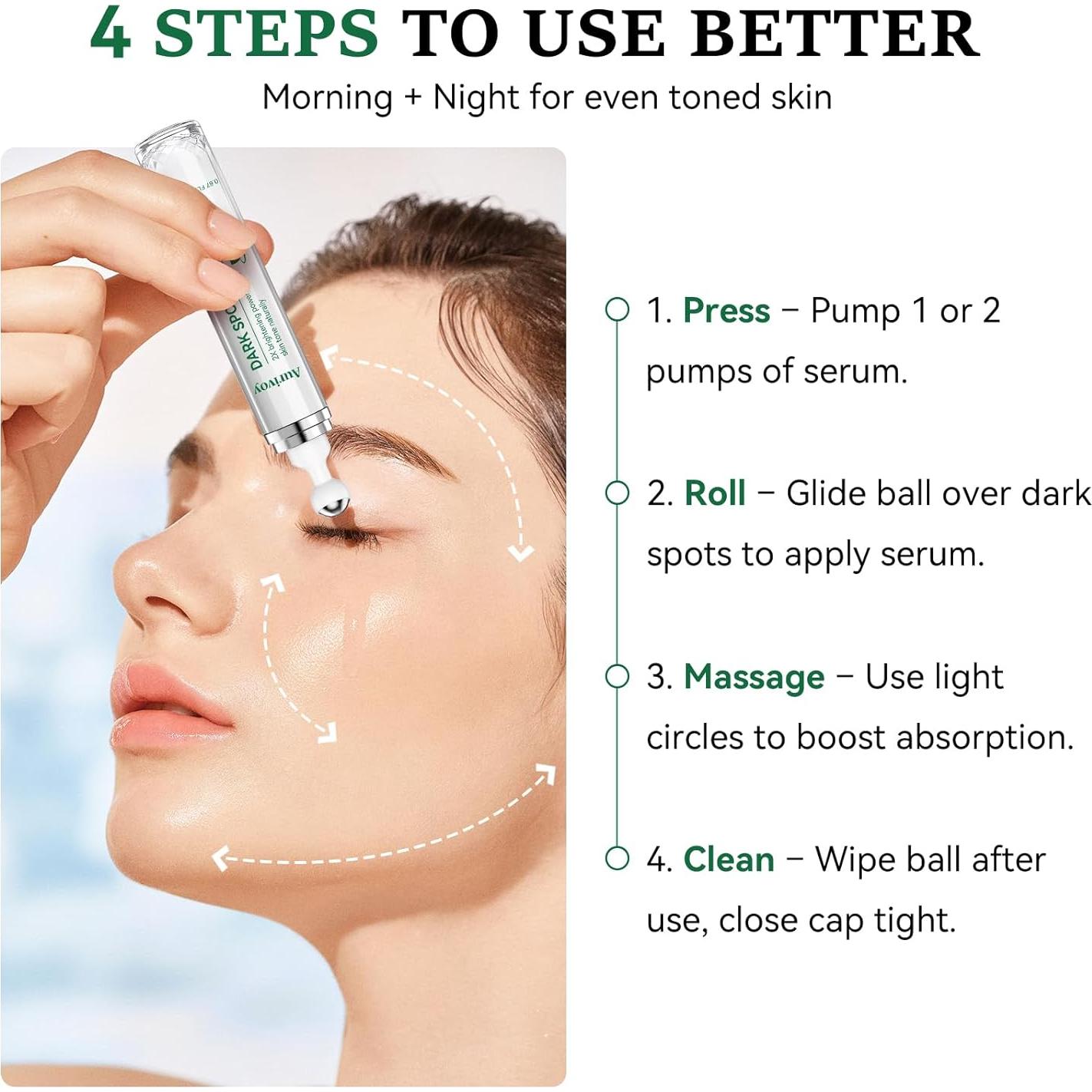 Removedor de Manchas Oscuras Aurivoy 19.8 ml con Rodillo 360°