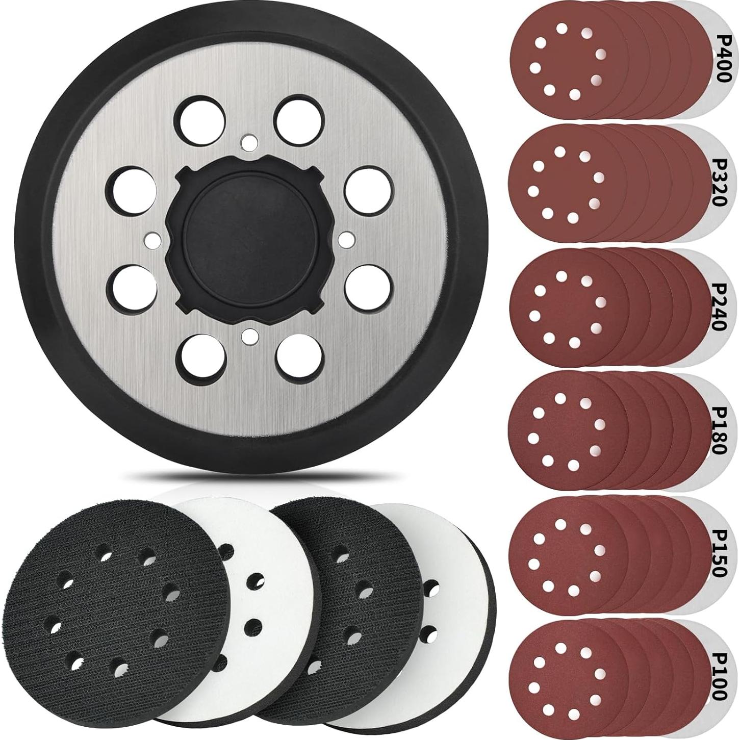 Almohadilla de Lijadora Orbital 5" DeWalt DWE6423 con 36 Discos