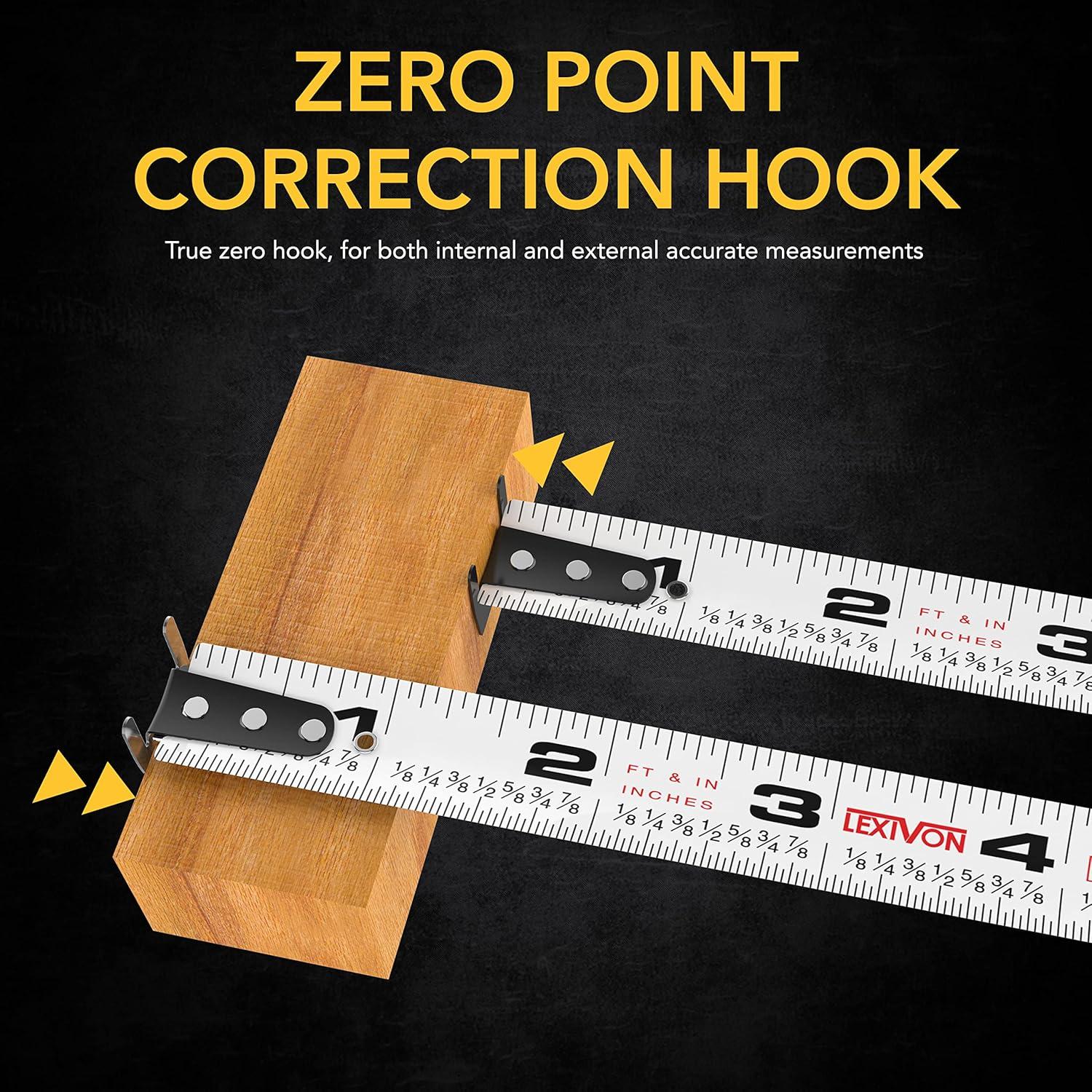 Cinta Métrica LEXIVON 25ft/7.5m Doble Cara Nylon LX-204