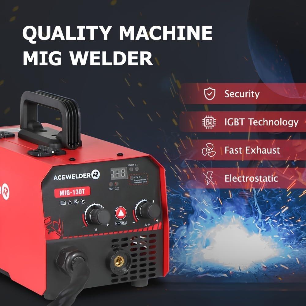 Máquina de Soldadura MIG 130A ACEWELDER Portátil IGBT