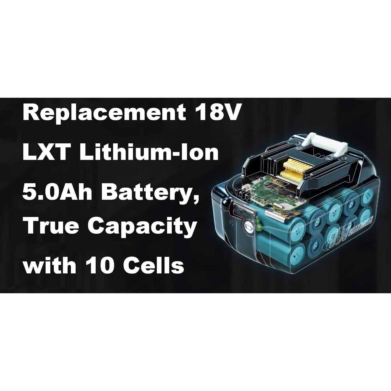 Batería de Reemplazo Makita BL1850B 18V 5.0Ah - Paquete de 2