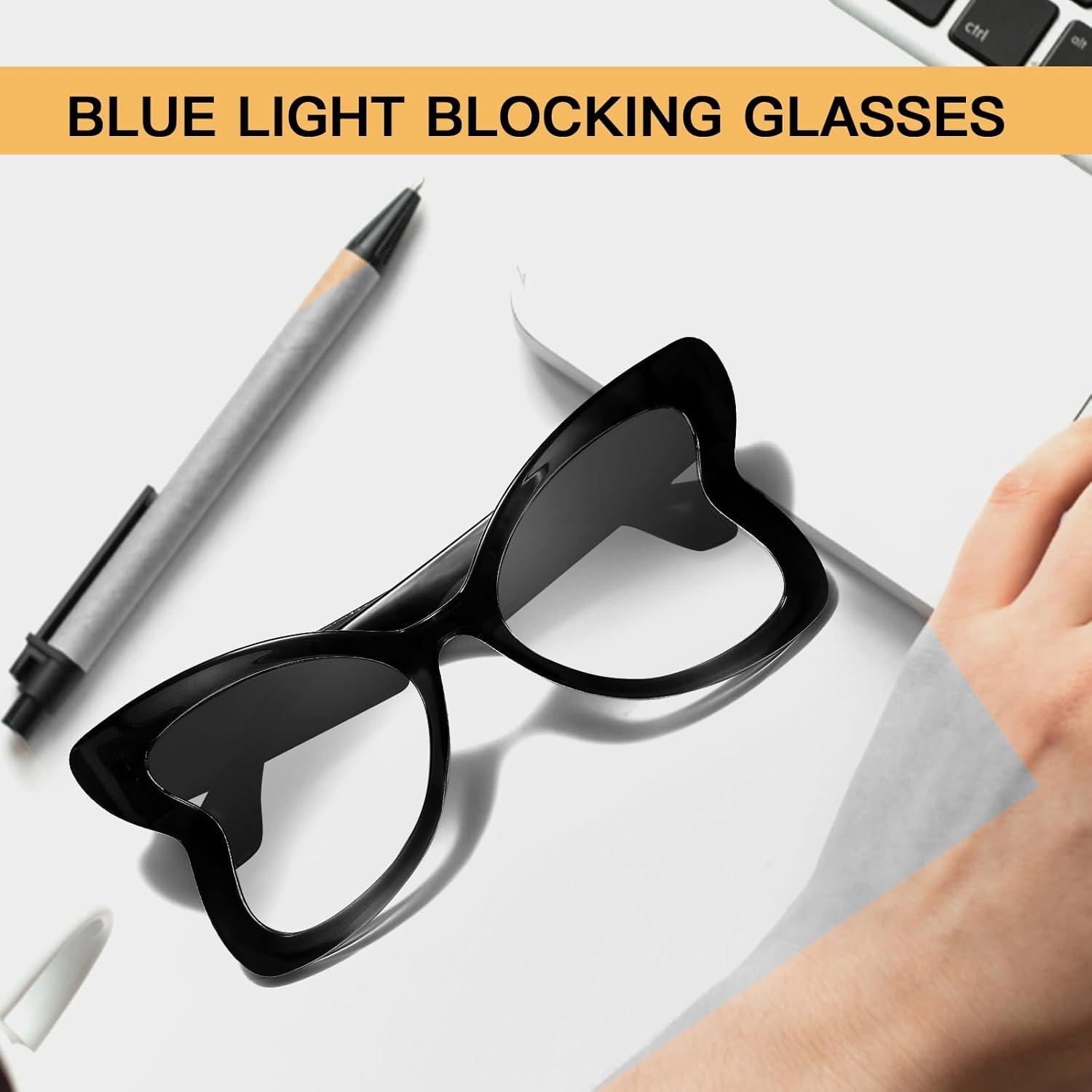 Gafas de luz azul Chicid mariposa antirreflejo para mujer