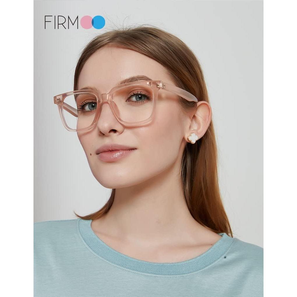 Gafas de bloqueo luz azul Firmoo Oversize Rosa UV400