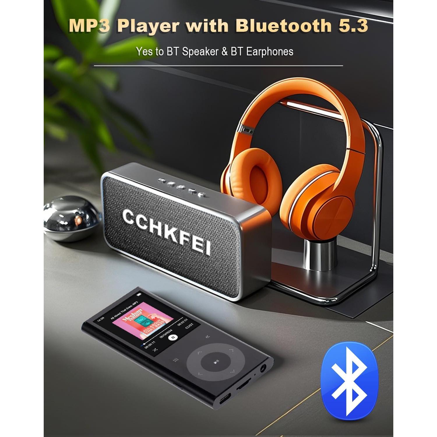 Reproductor MP3 CCHKFEI 64GB Bluetooth 5.3 Pantalla 2.4"