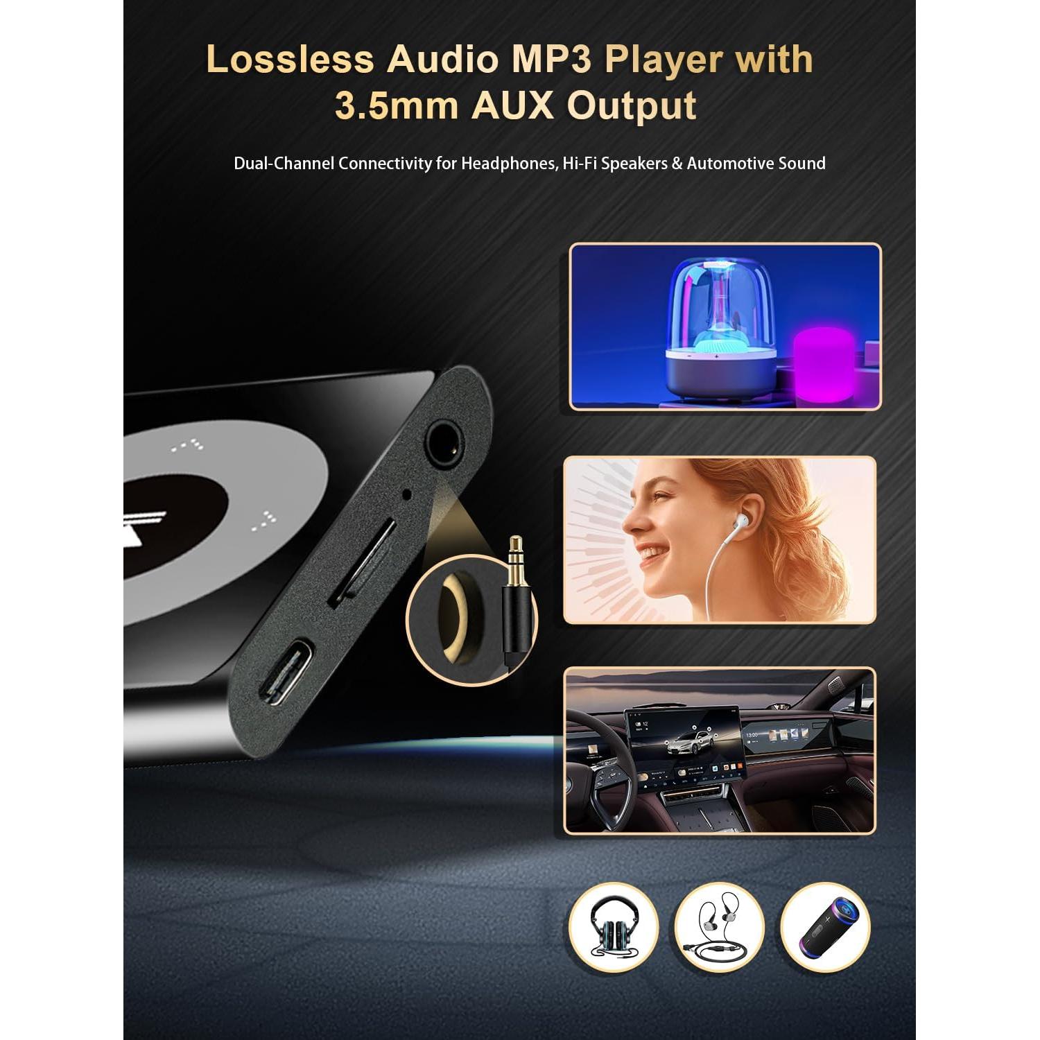 Reproductor MP3 CCHKFEI 64GB Bluetooth 5.3 Pantalla 2.4"