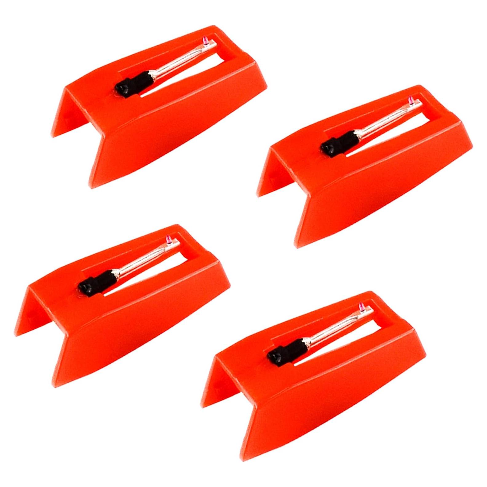 Agujas de Reemplazo para Tocadiscos SOOFOTO - 4 Piezas Rojo