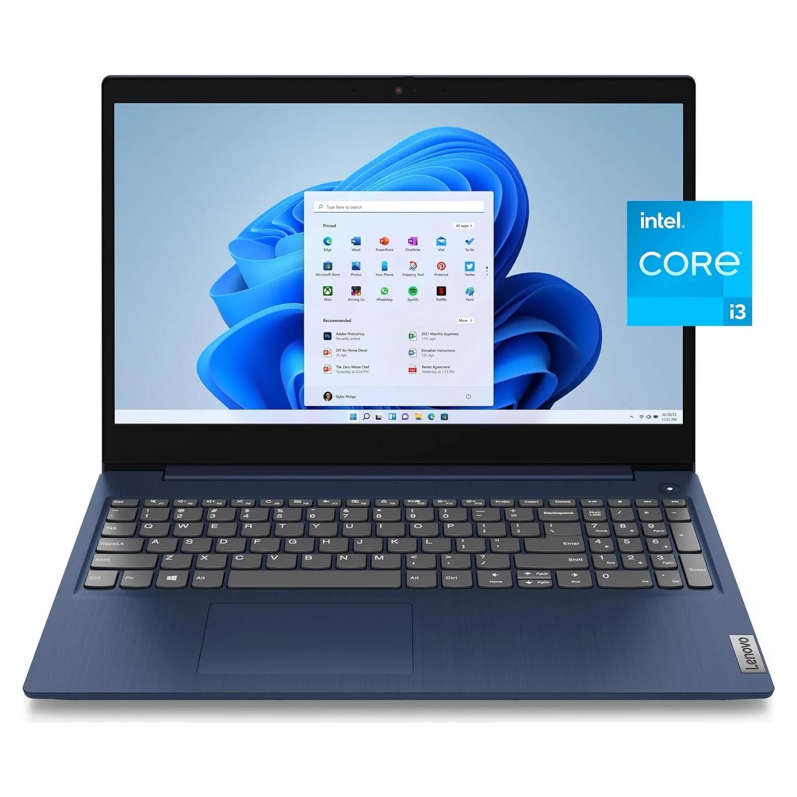 Laptop Lenovo IdeaPad 3 15.6" FHD Intel i3 4GB 256GB SSD