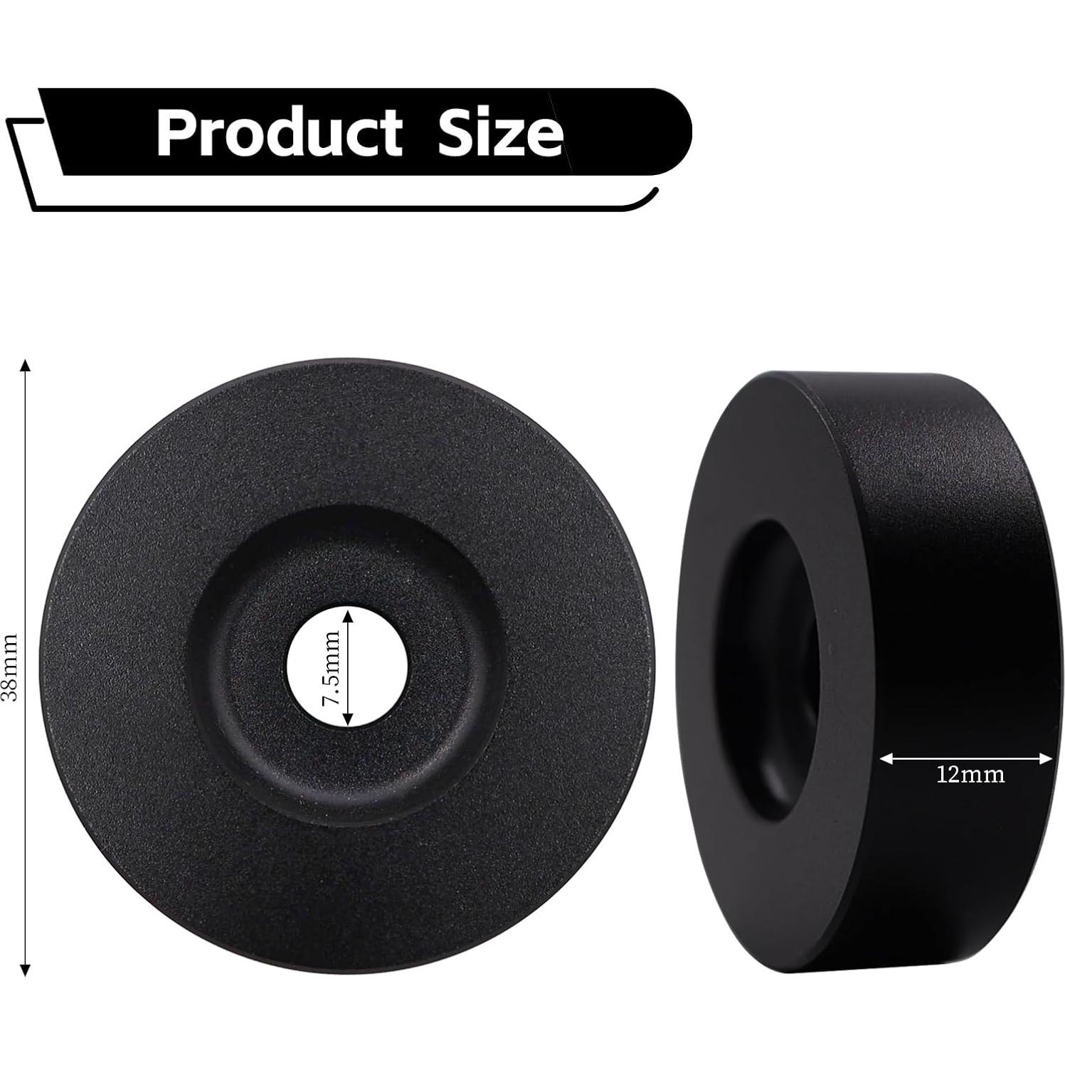 Adaptador de disco 45 RPM MayRecords Aluminio Negro 7"