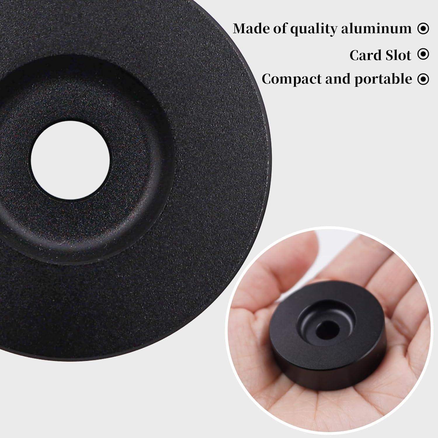 Adaptador de disco 45 RPM MayRecords Aluminio Negro 7"