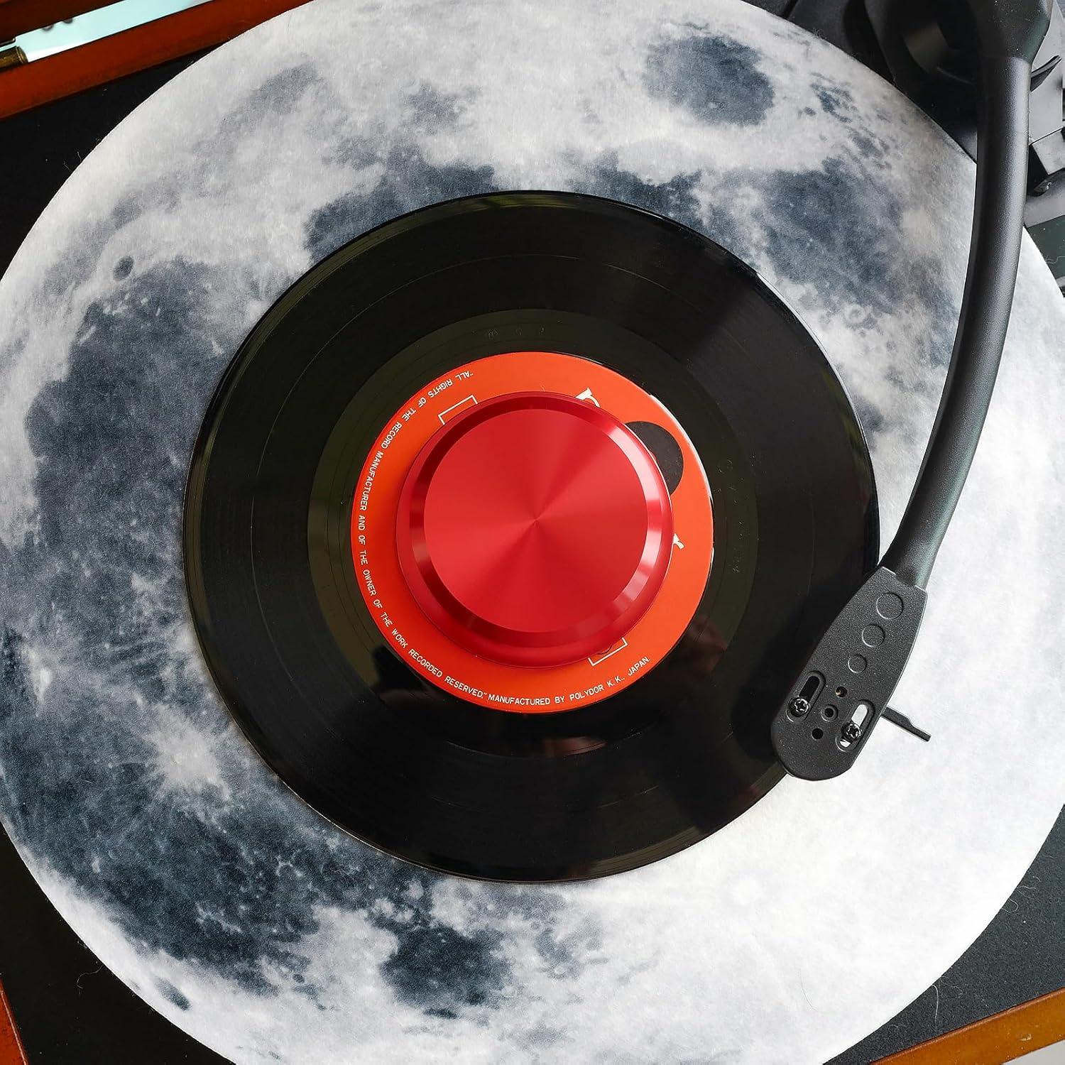 Estabilizador de Peso Menesia para Discos de Vinilo Rojo