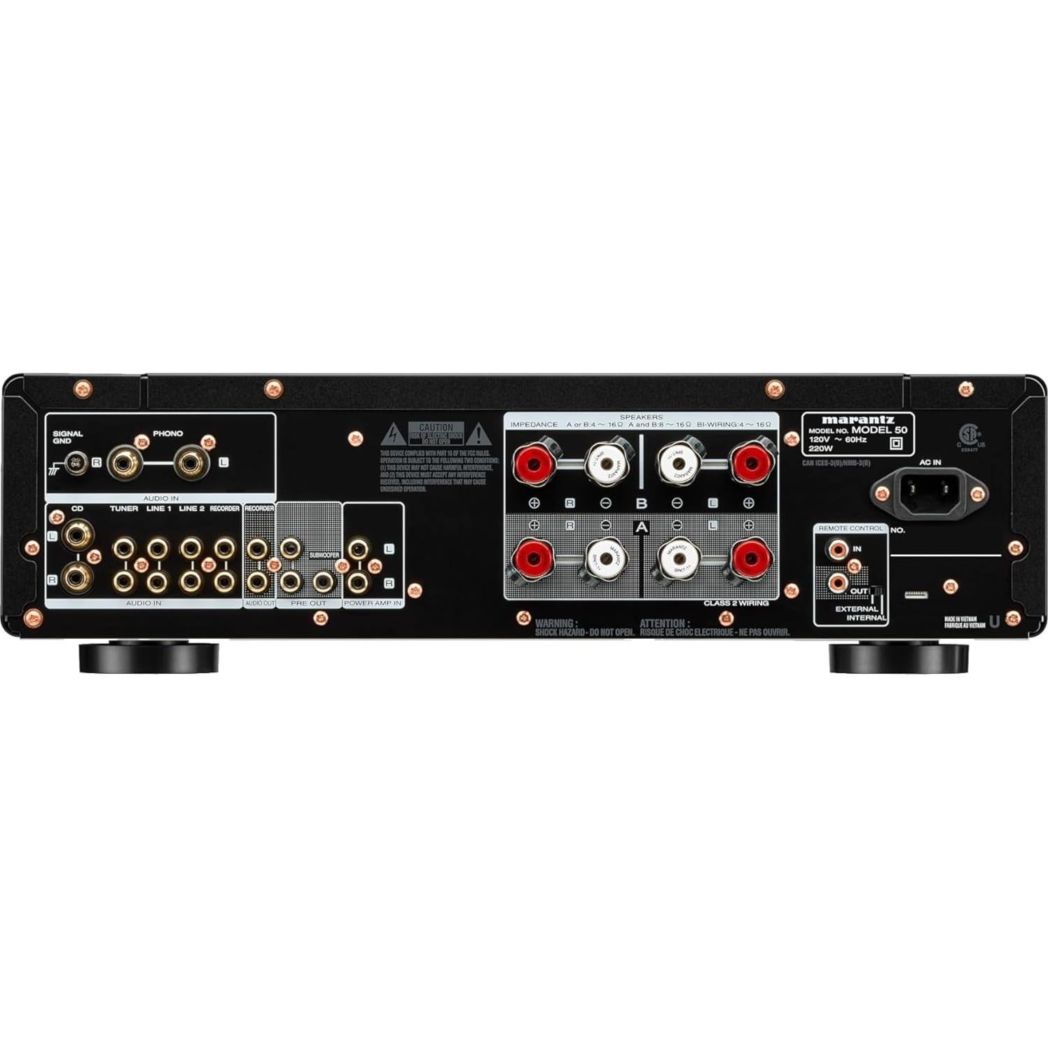 Amplificador Integrado Marantz Modelo 50 70W Estéreo Negro