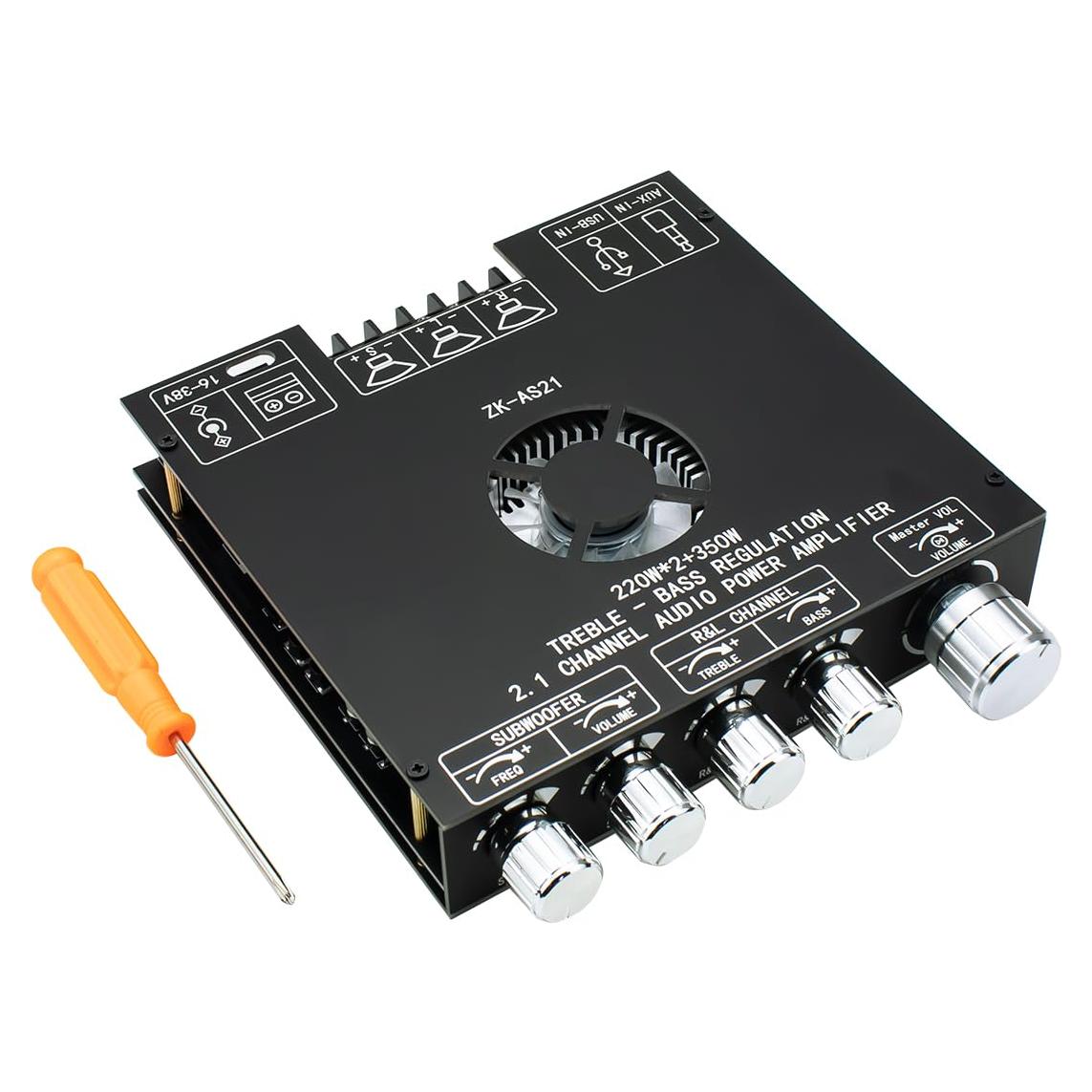 Amplificador de Potencia Bluetooth 5.1 ZK-AS21 2.1 Canales 220W+350W