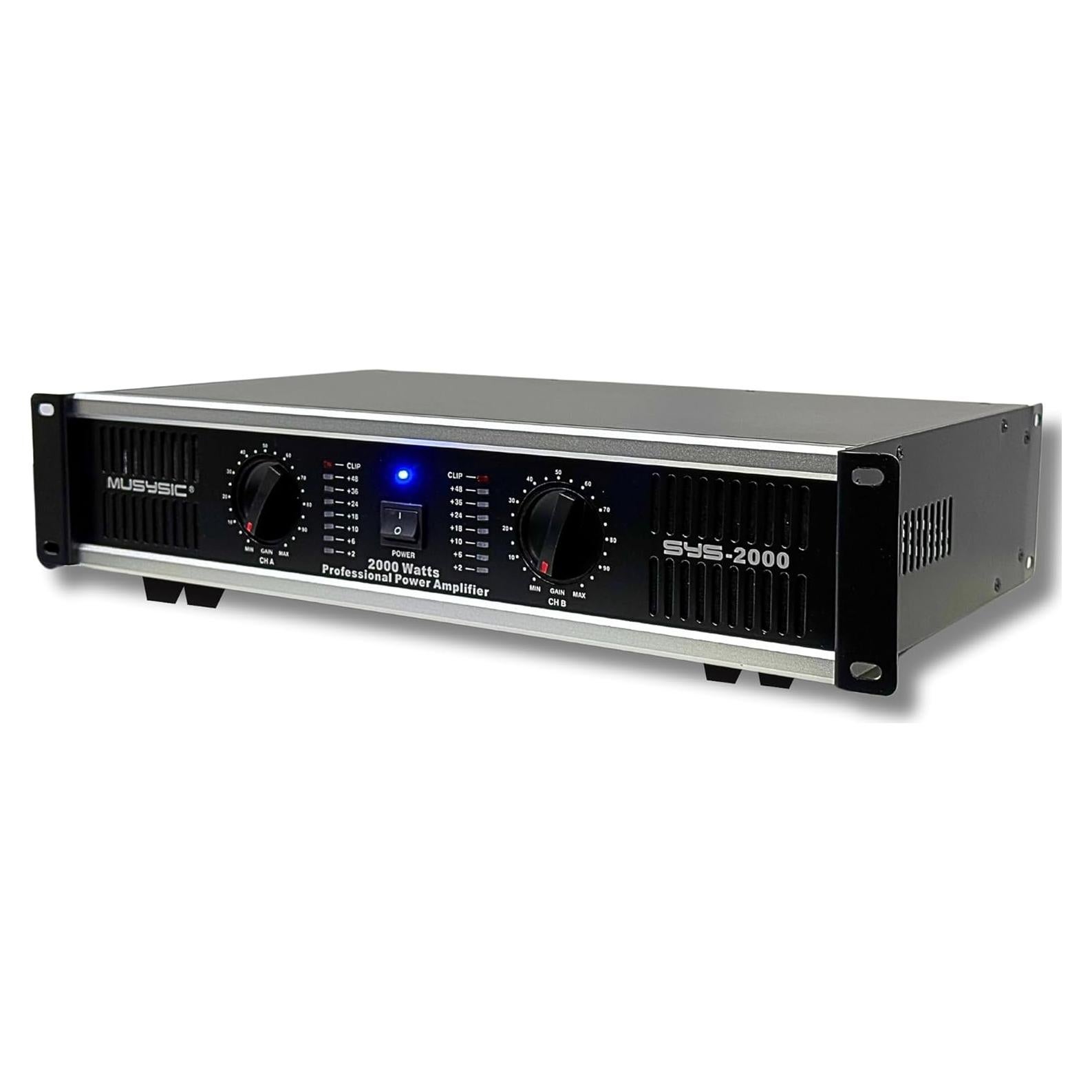 Amplificador de Audio Estéreo MUSYSIC SYS-2000 2000W 2 Canales