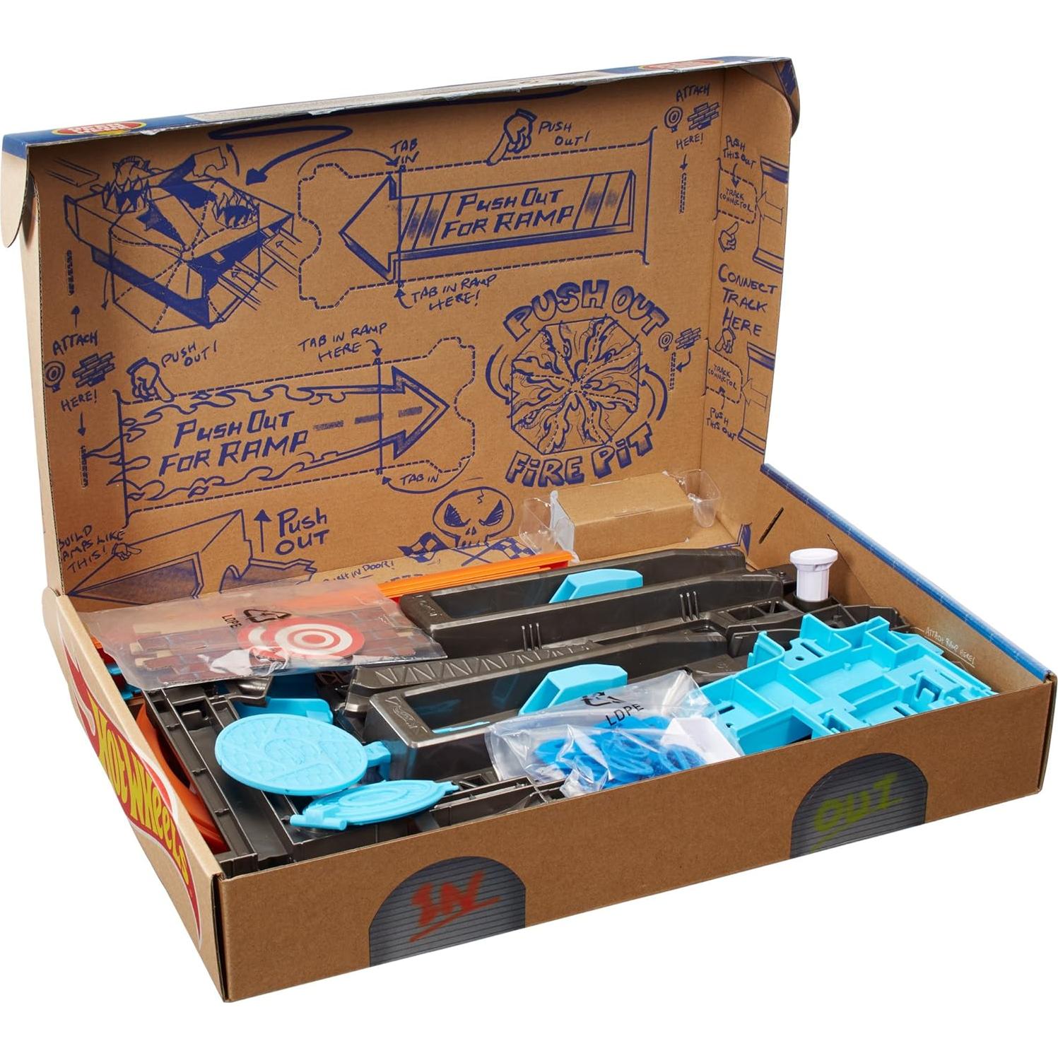 Hot Wheels DLF28 Kit de Construcción de Pistas Acrobáticas