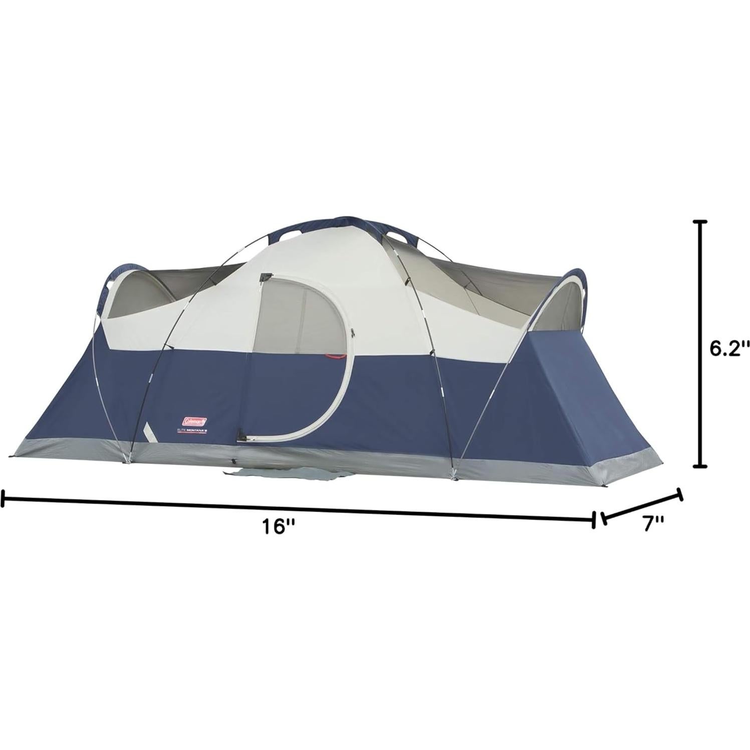 Tienda de Camping Coleman Elite Montana 8 Personas con Luces LED