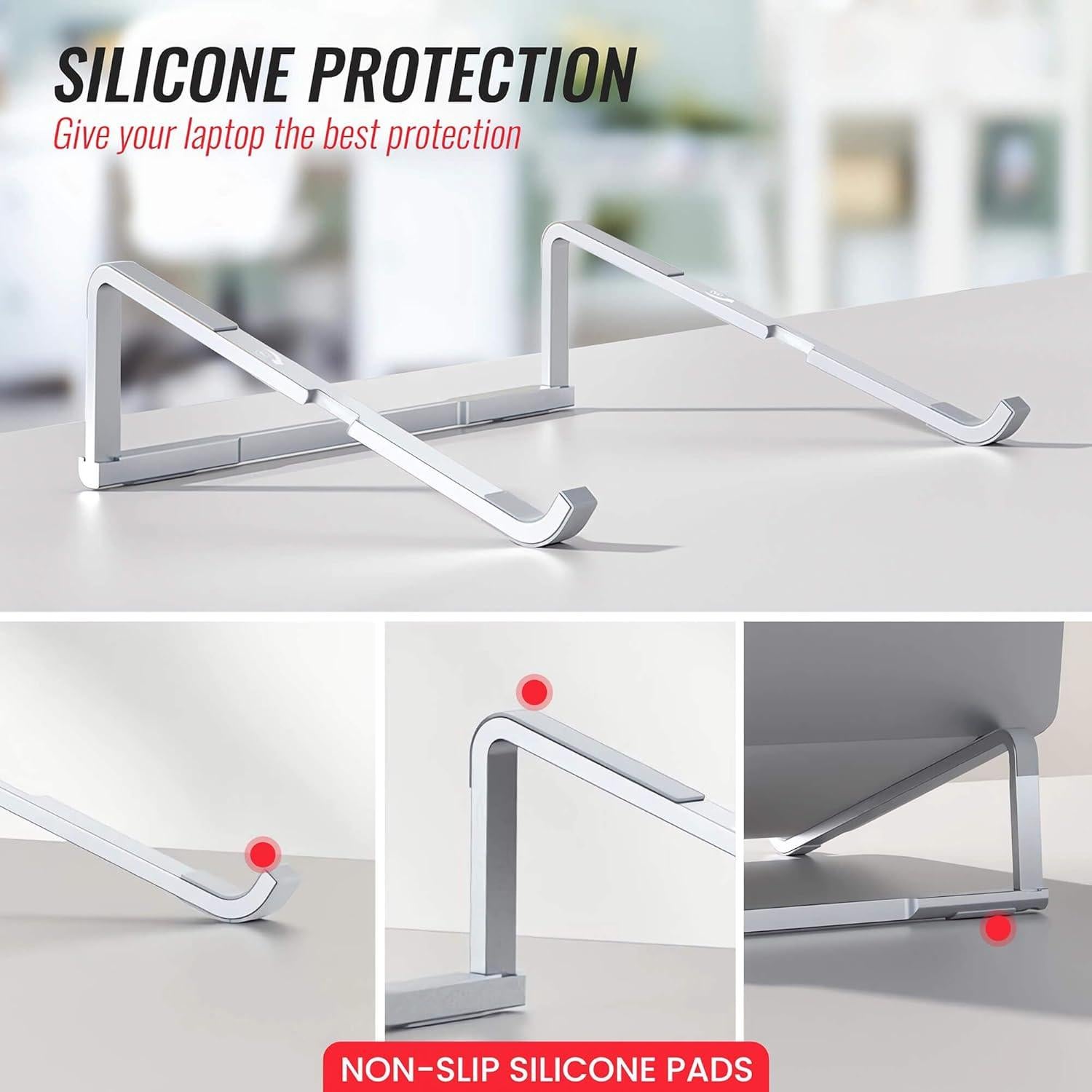 Soporte Plegable para Laptop TBITD Aluminio Ergonómico 11-15.6"