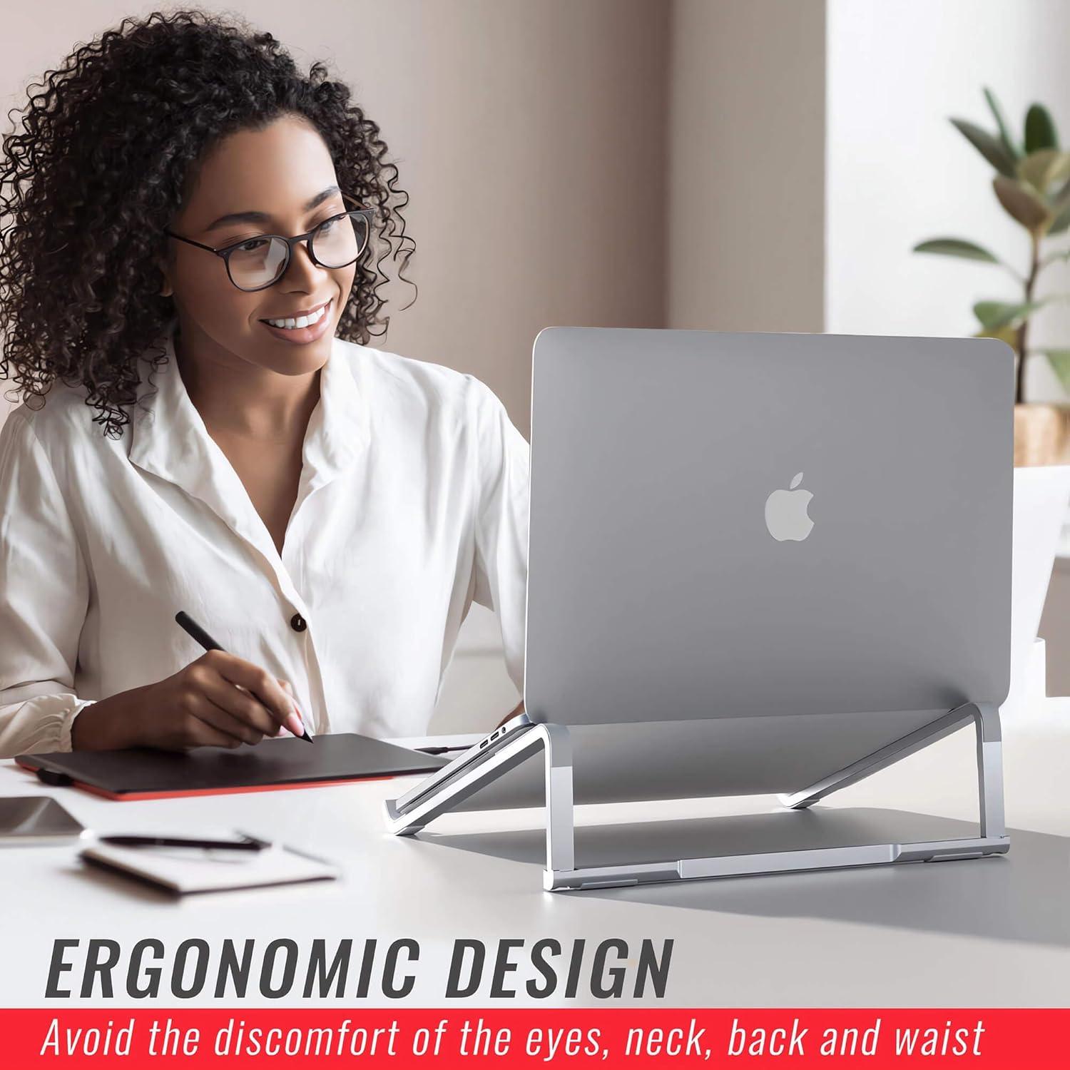 Soporte Plegable para Laptop TBITD Aluminio Ergonómico 11-15.6"