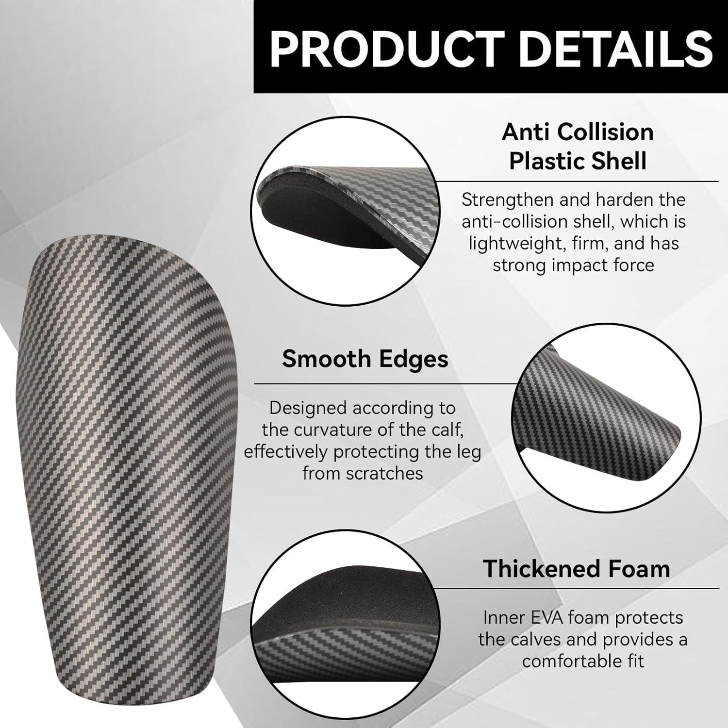 Espinilleras de Fútbol Equlup SoccerShinGuards S Negro