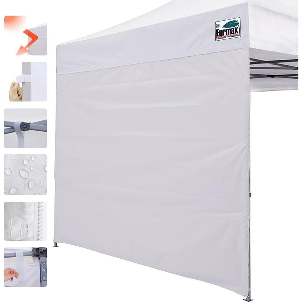 Pared Lateral Eurmax 5x5m Blanca para Carpa Pop Up