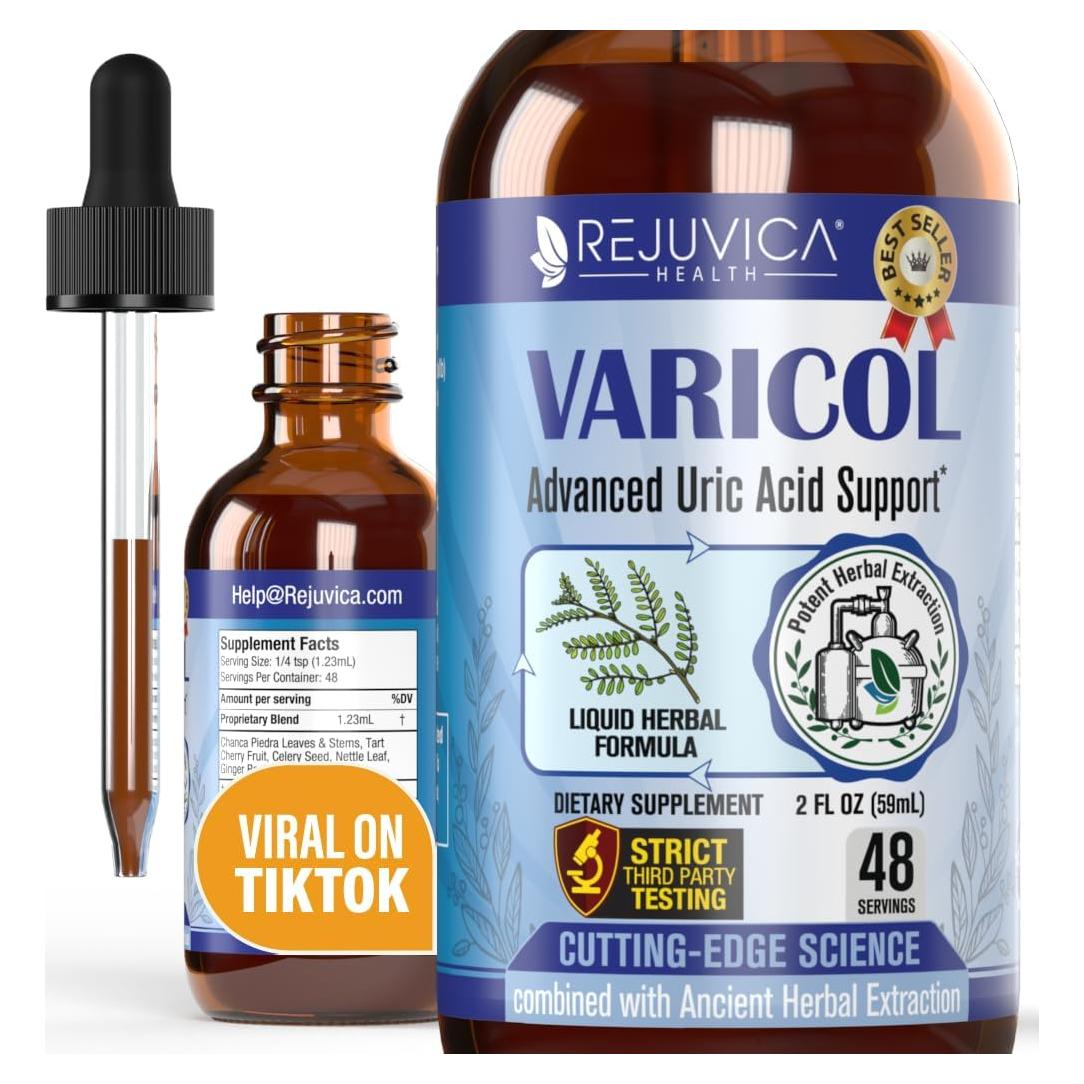 Varicol - Suplemento Líquido Vegano para Ácido Úrico - 59 ml