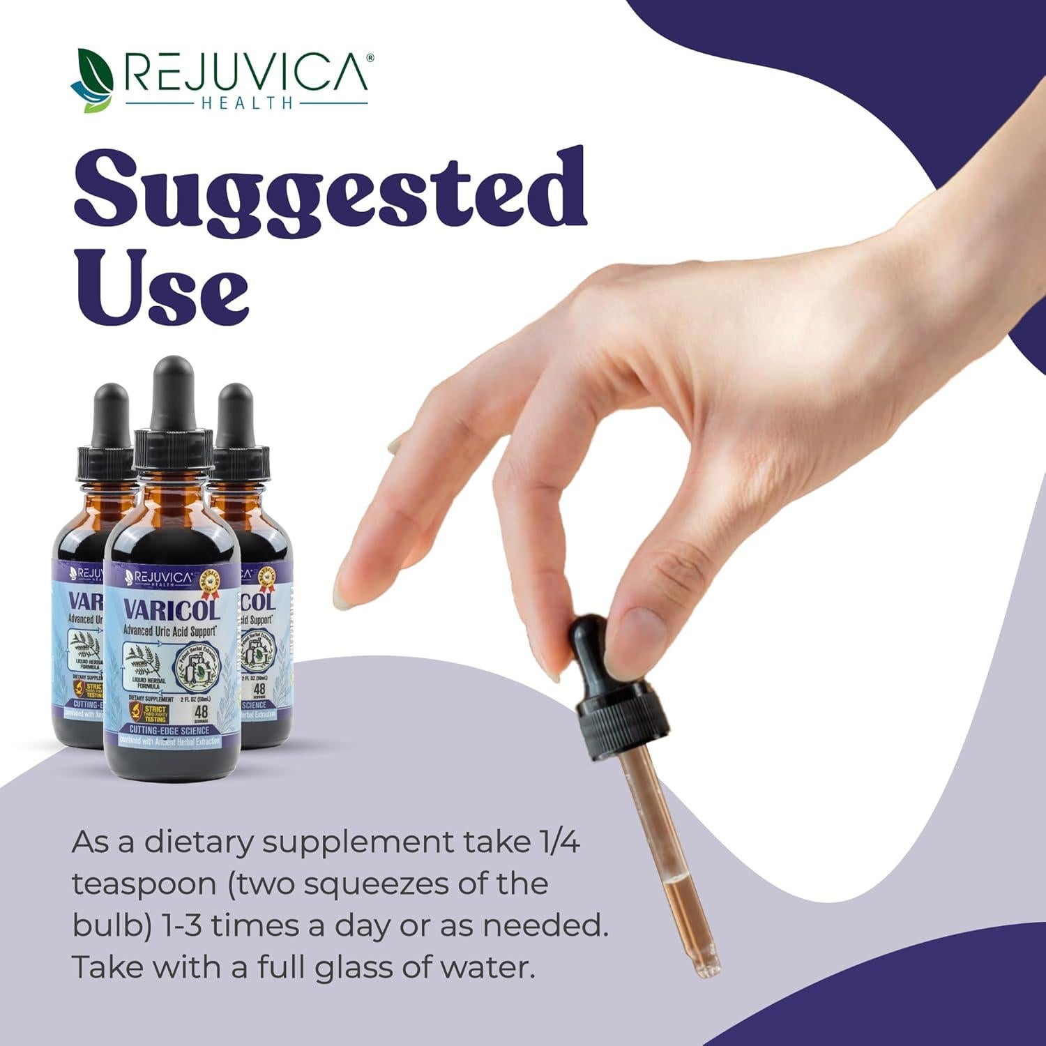 Varicol - Suplemento Líquido Vegano para Ácido Úrico - 59 ml