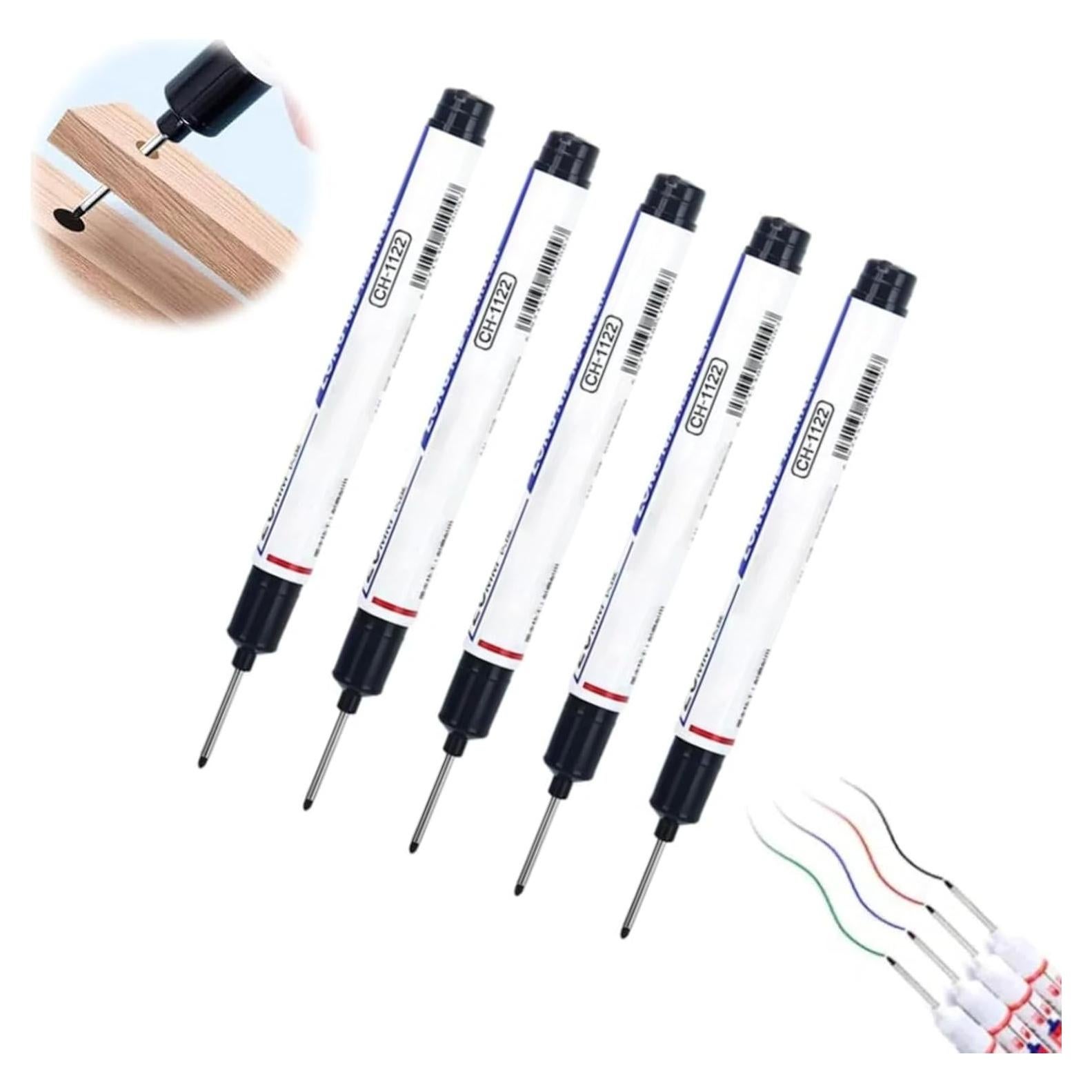 5 Marcadores de Agujero Profundo Limveso - Punta Larga 20mm