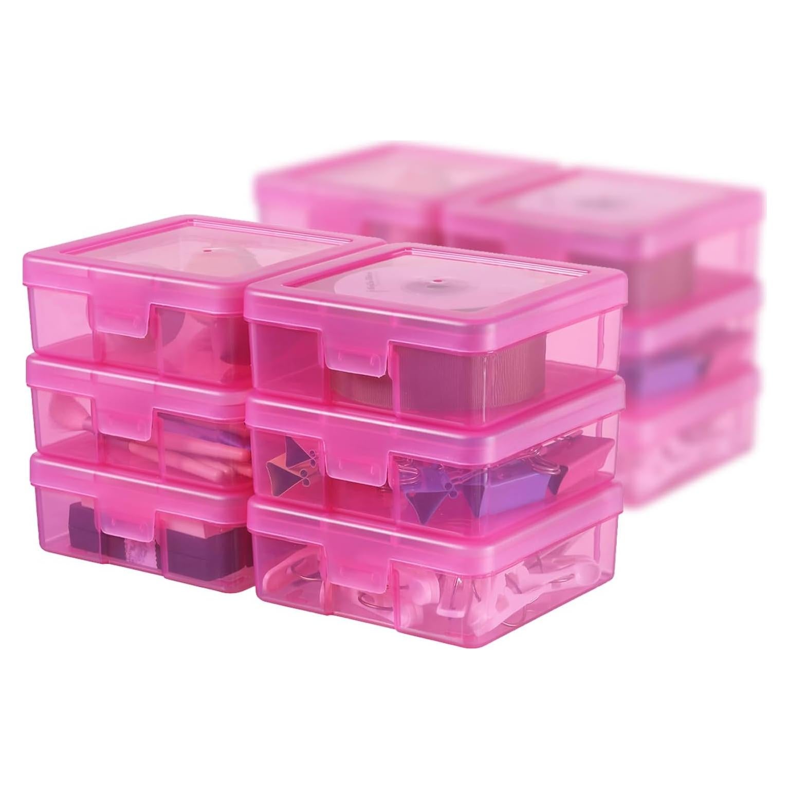 Organizadores de Arte OMNISAFE 12 Piezas Plástico Rosa