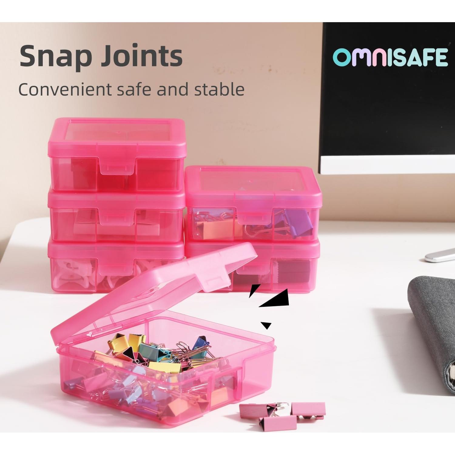 Organizadores de Arte OMNISAFE 12 Piezas Plástico Rosa