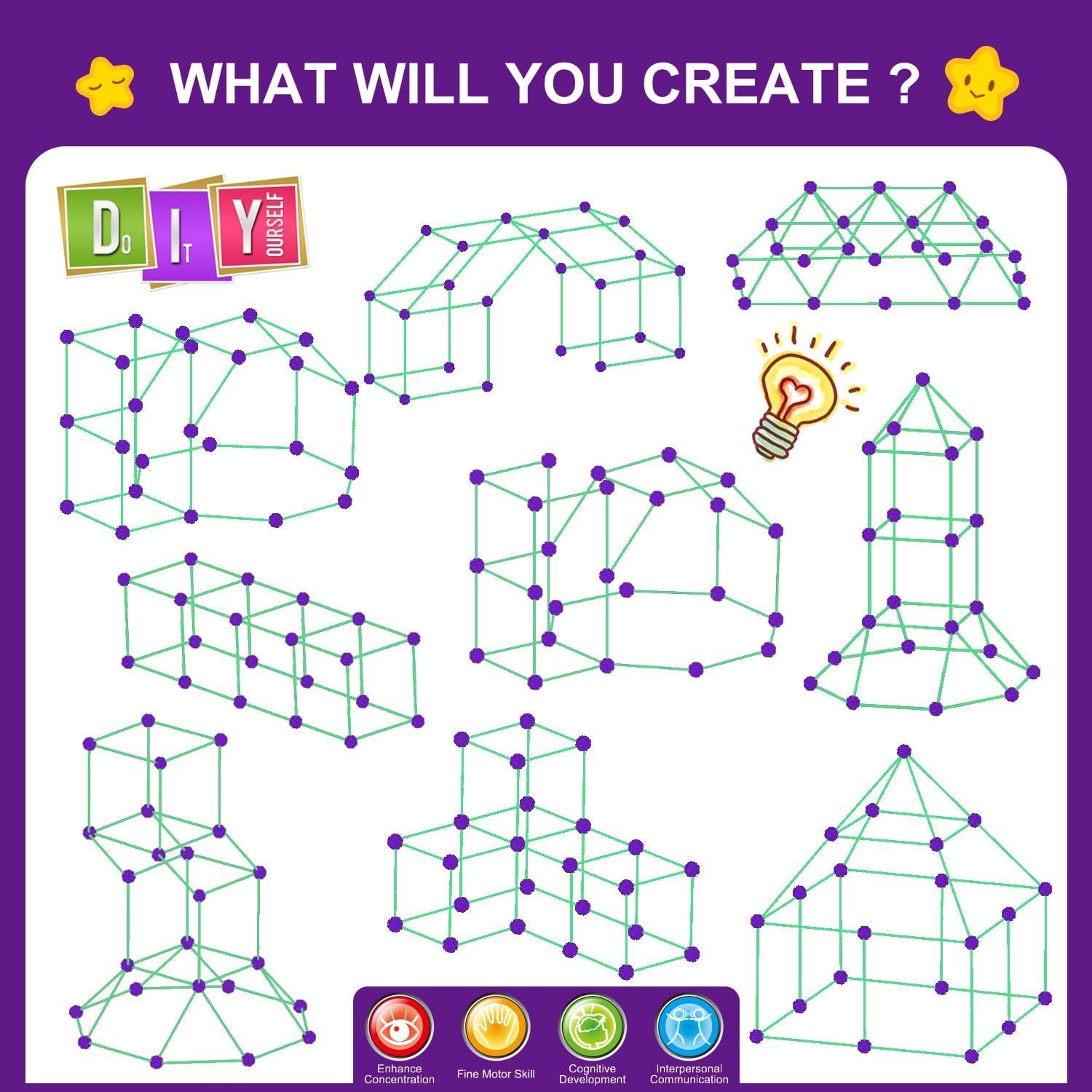 Kit de Construcción Brilla en la Oscuridad SpringFlower 140 Pcs