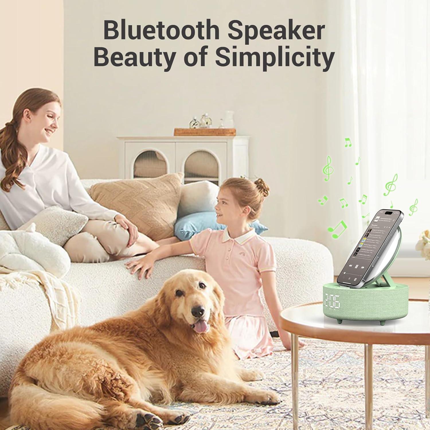Altavoz Bluetooth COLSUR con Espejo y Reloj Despertador