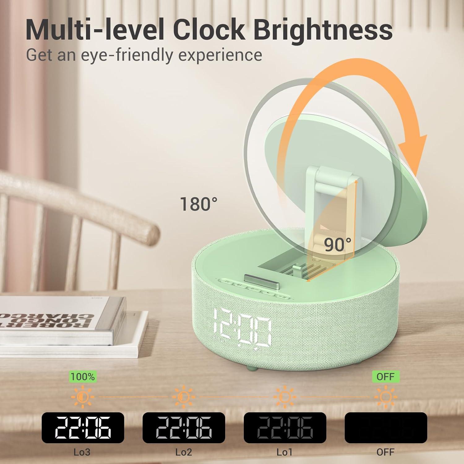 Altavoz Bluetooth COLSUR con Espejo y Reloj Despertador