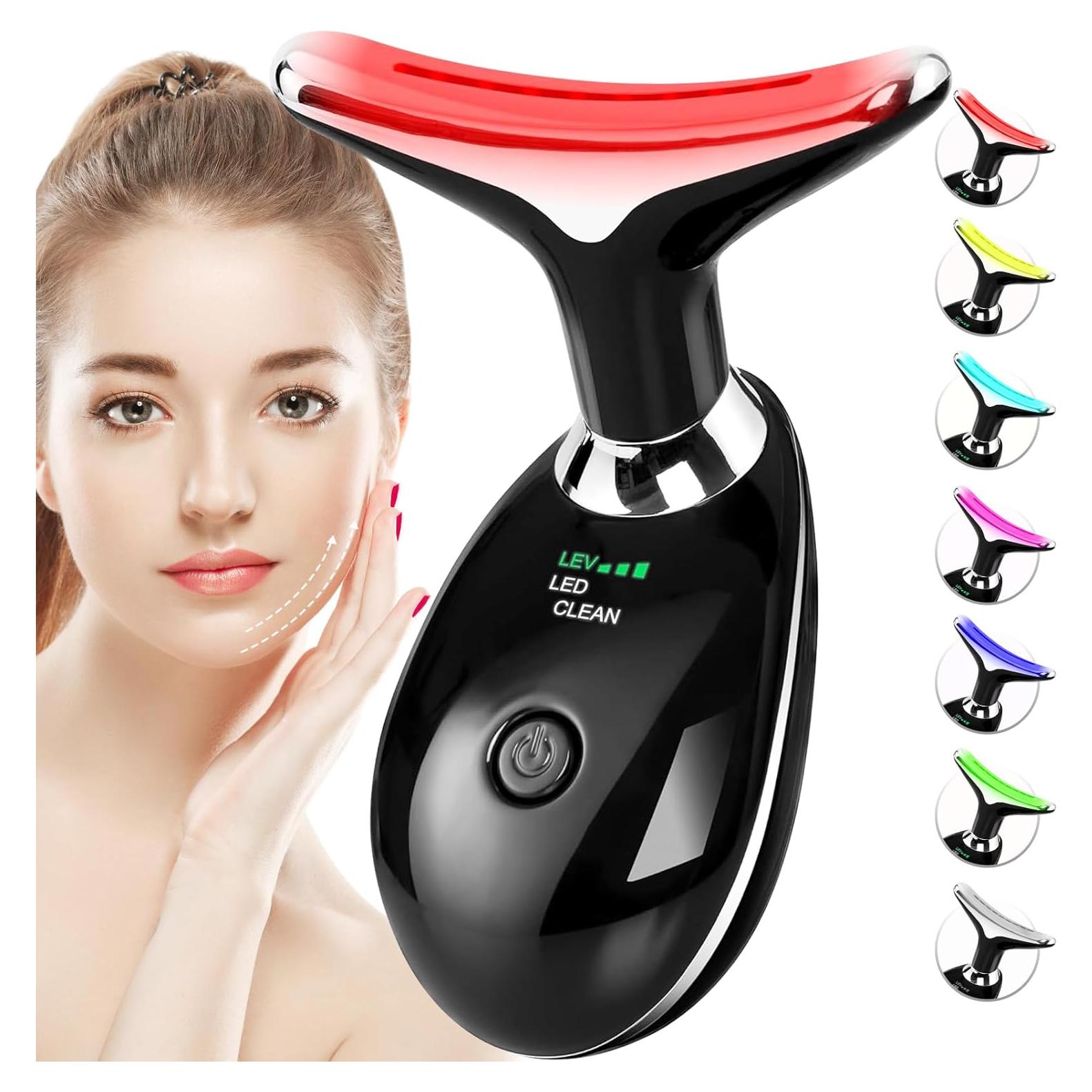 Masajeador Facial Vibrante Sunpint ES-1081 7 Colores Antienvejecimiento