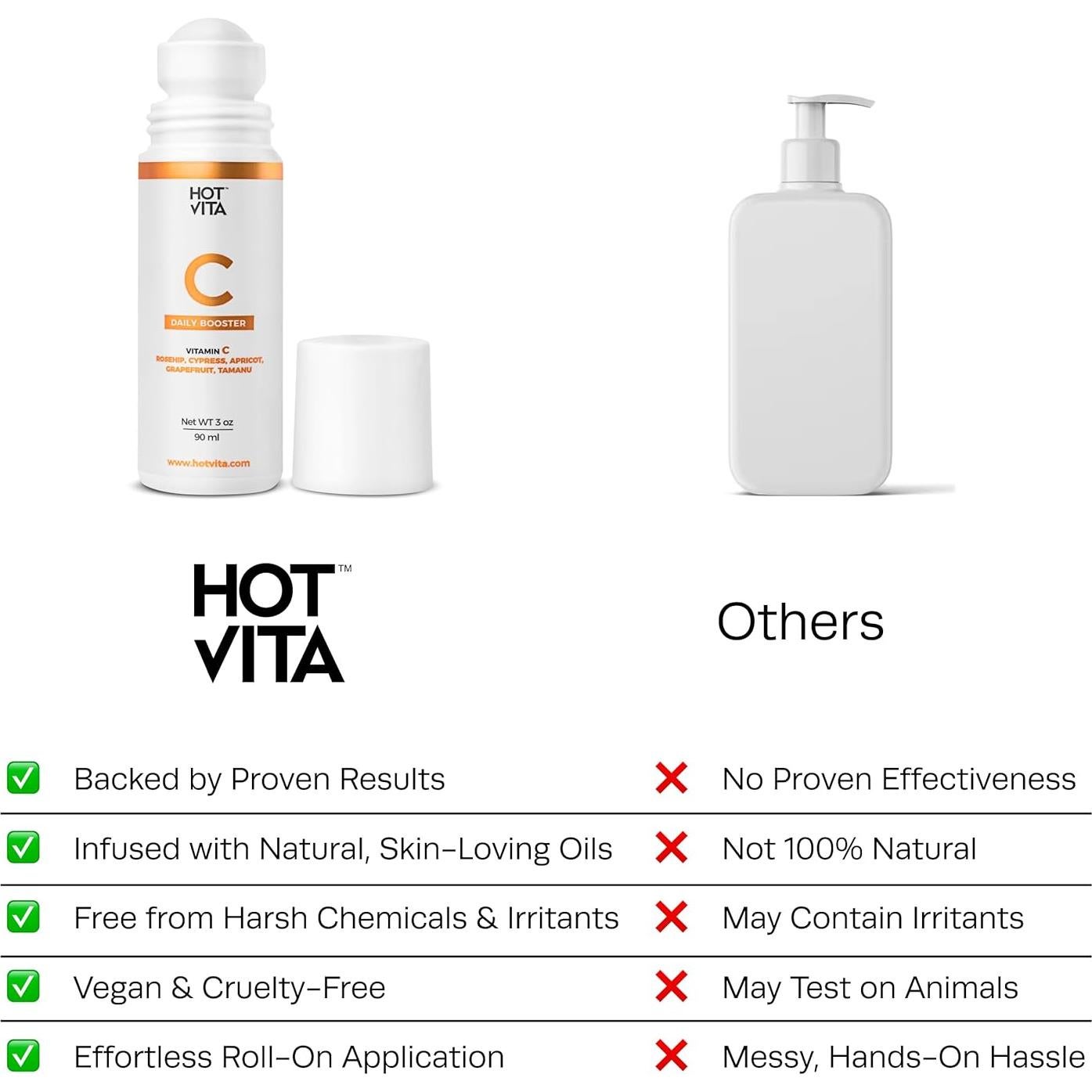 Aceite Corporal de Vitamina C Hot Vita 89 ml - Hidratante y Reafirmante