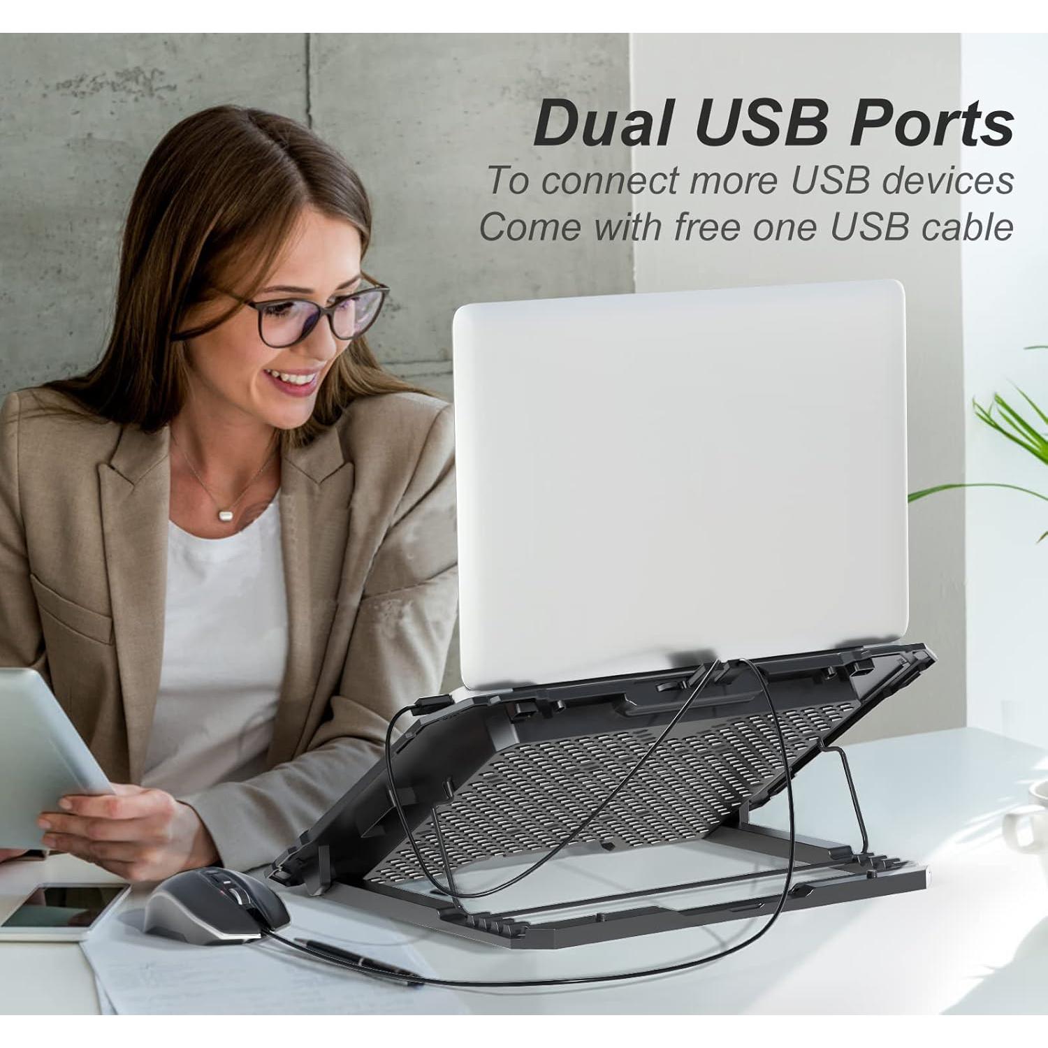 Base de Enfriamiento ICE COOREL 6 Ventiladores 13-15.6 Pulgadas