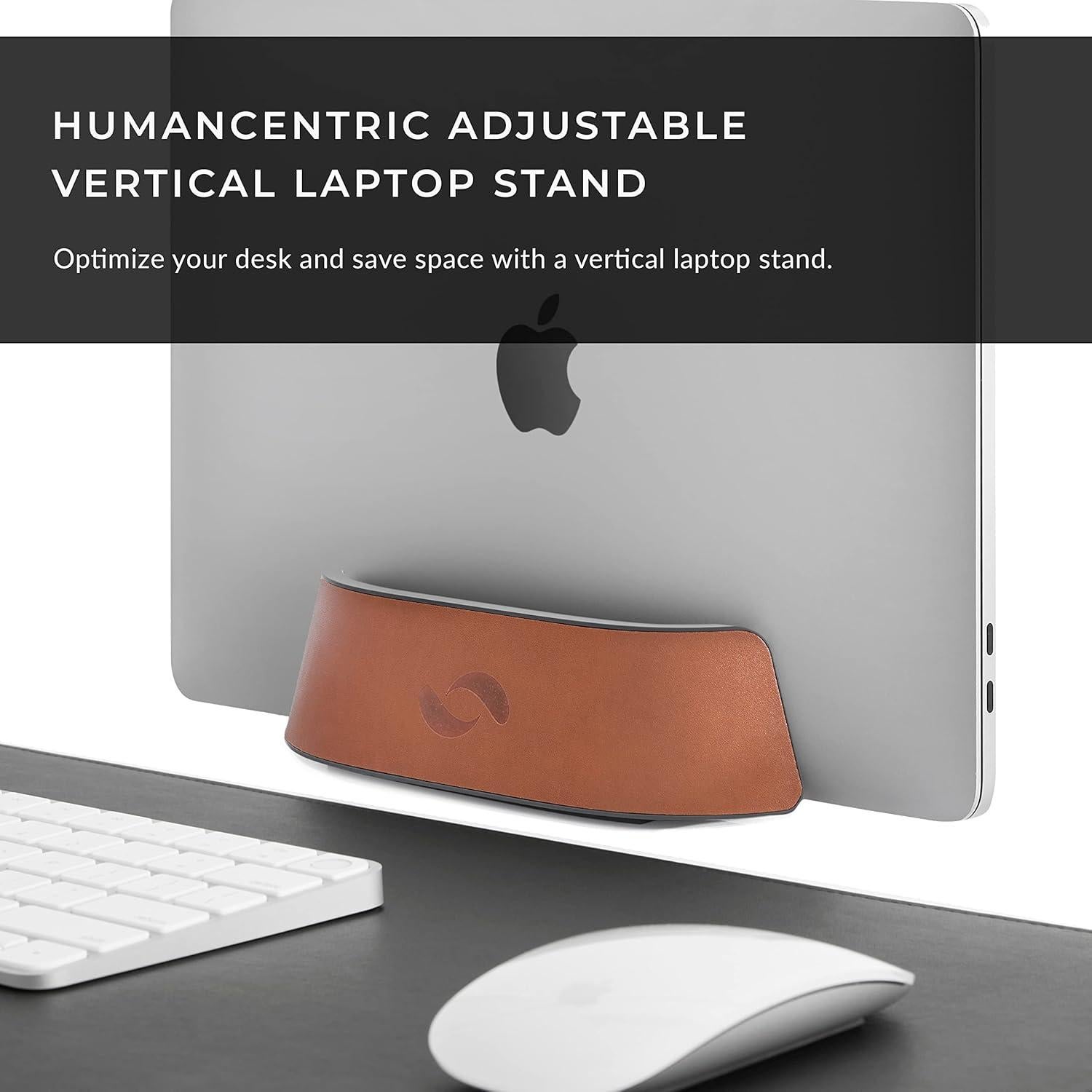 Soporte Vertical para Laptop HumanCentric Cuero Vegano