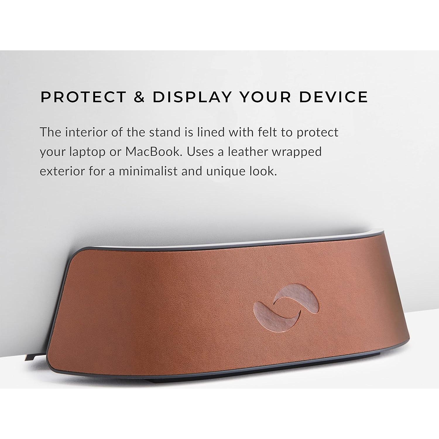 Soporte Vertical para Laptop HumanCentric Cuero Vegano