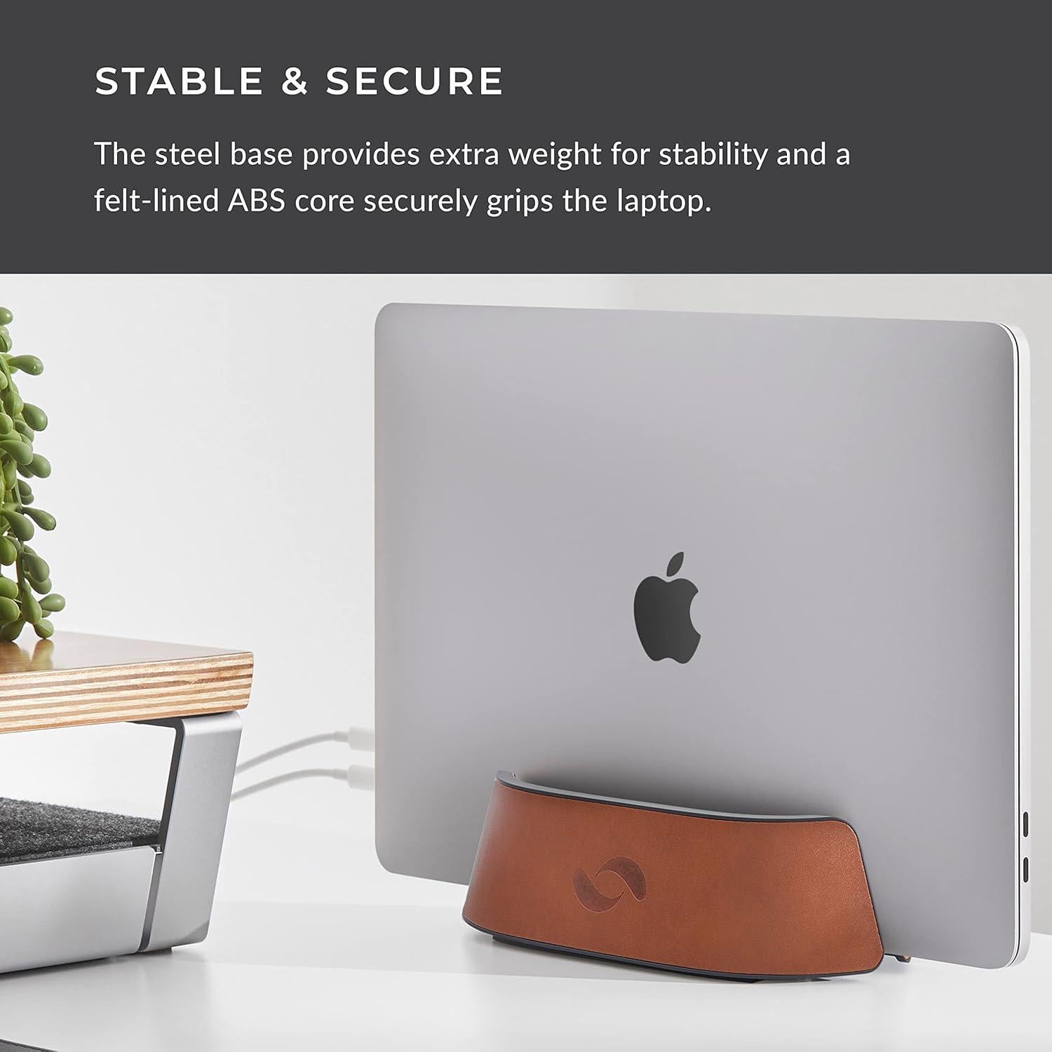 Soporte Vertical para Laptop HumanCentric Cuero Vegano