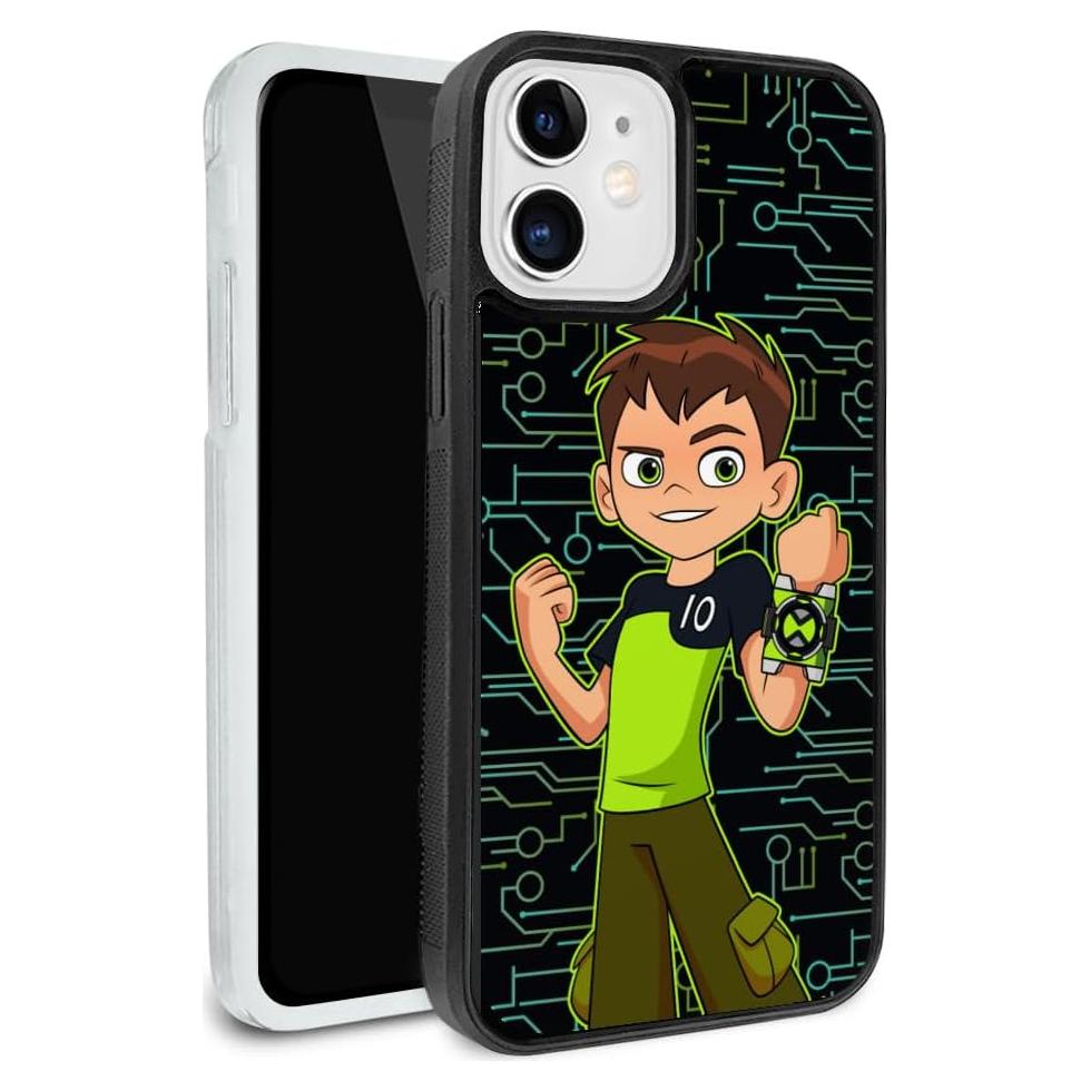 Funda Protectora Ben 10 para iPhone 12 Pro - Goma y Plástico