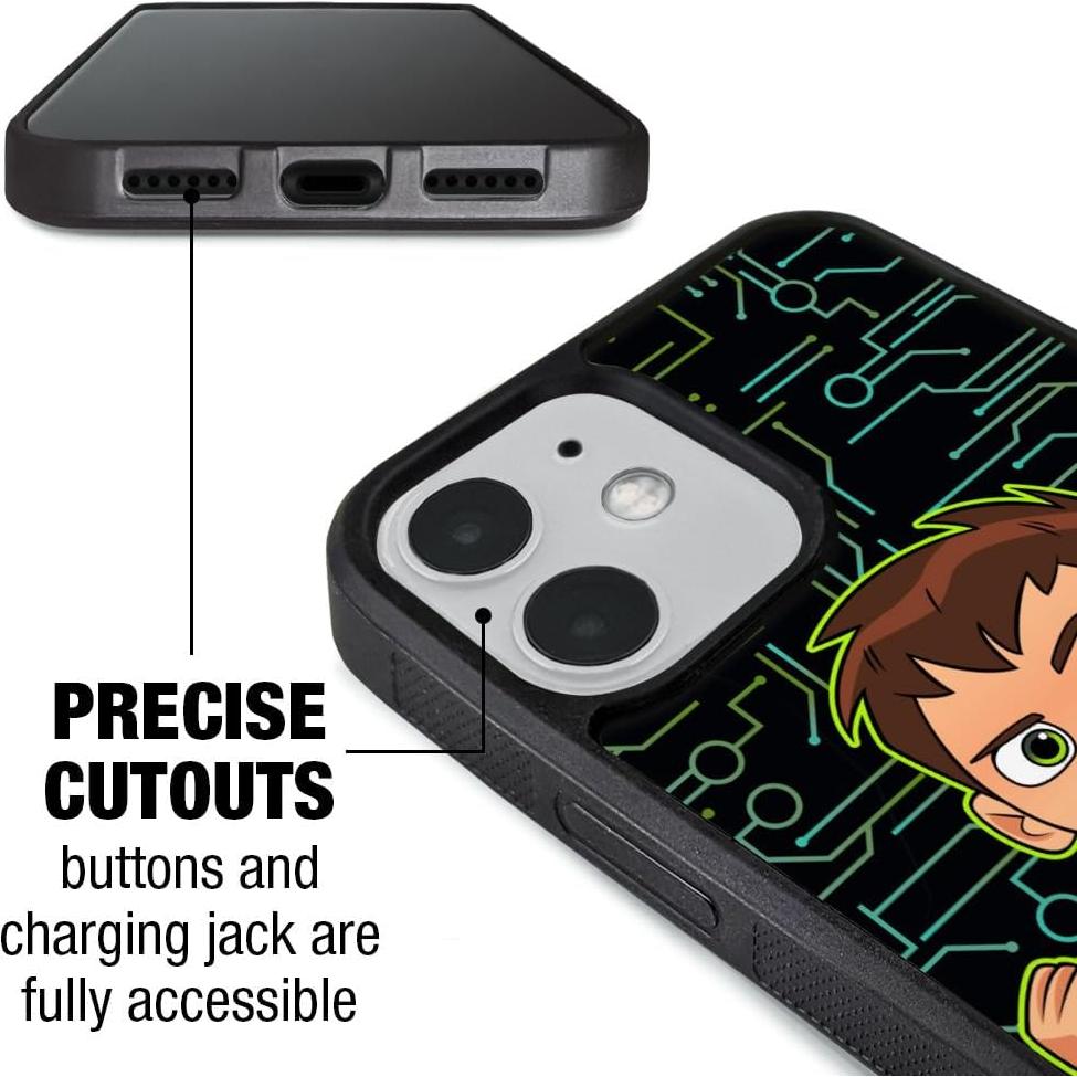 Funda Protectora Ben 10 para iPhone 12 Pro - Goma y Plástico