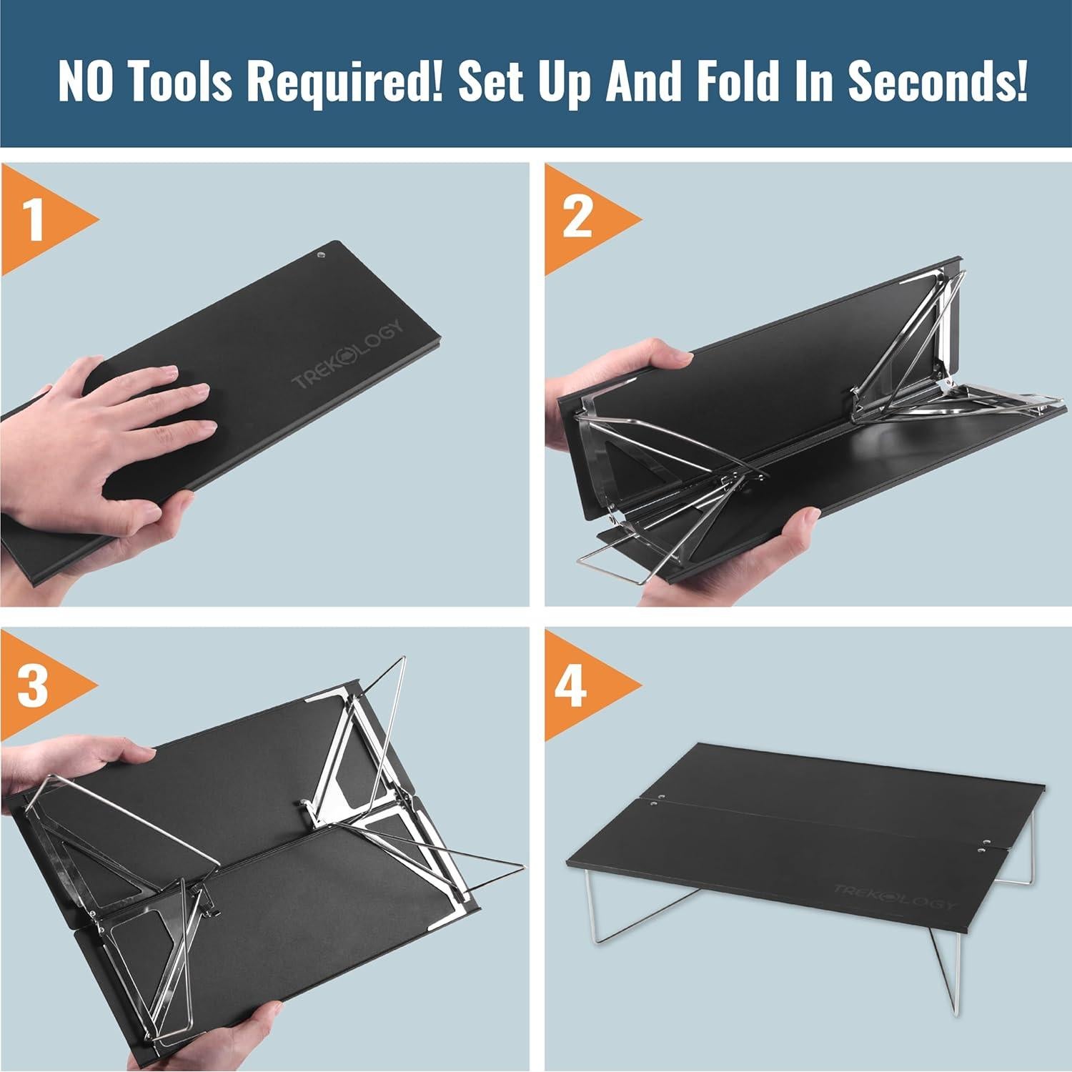 Mesa Plegable TREKOLOGY TALU MINI - Ultraligera para Camping