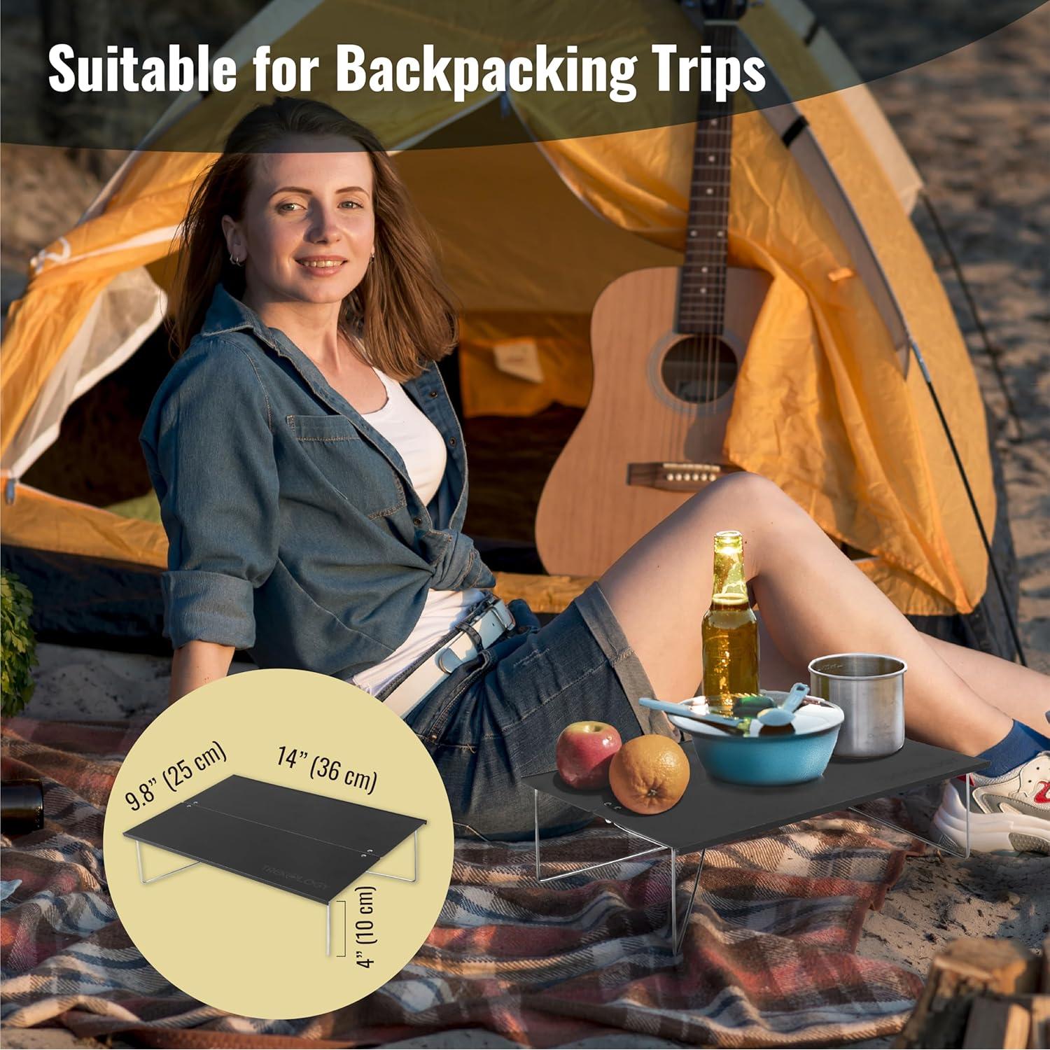 Mesa Plegable TREKOLOGY TALU MINI - Ultraligera para Camping