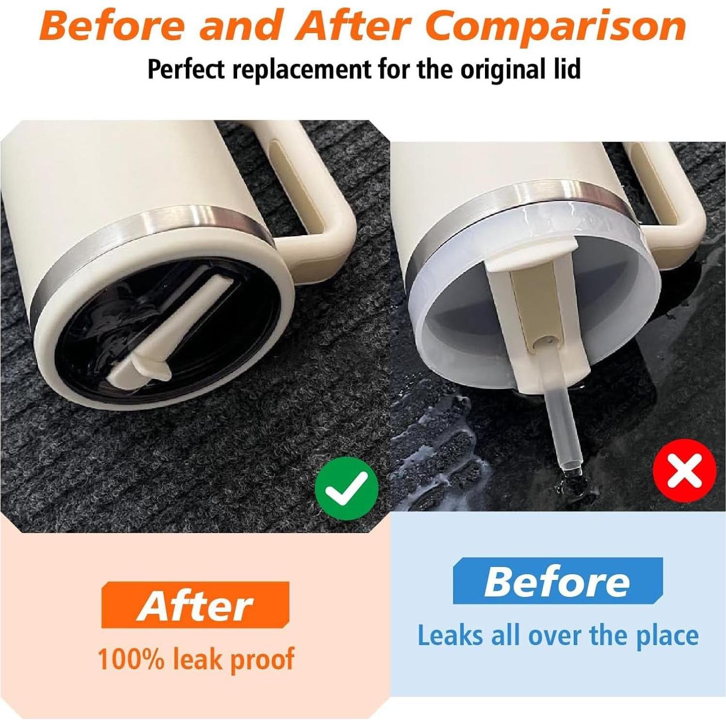 Paquete de 2 Tapas de Popote Invertido Bnoname 30 oz Verde