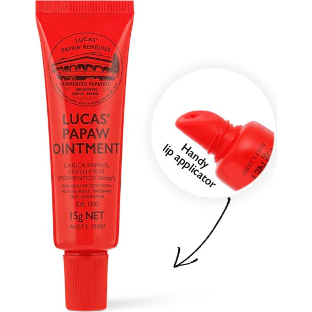 Ungüento de Papaw Lucas - 3 Tubos de 15g - Alivio Cutáneo