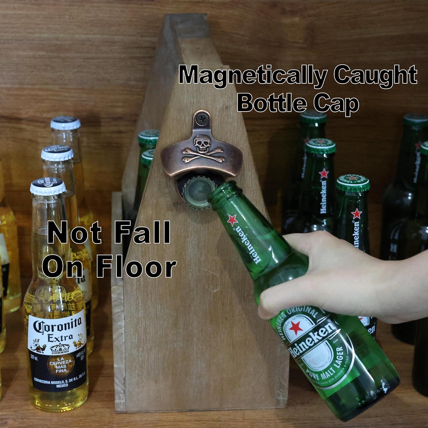 Abrebotellas de Pared HAIICEN Calavera Cobre Antiguo Magnético