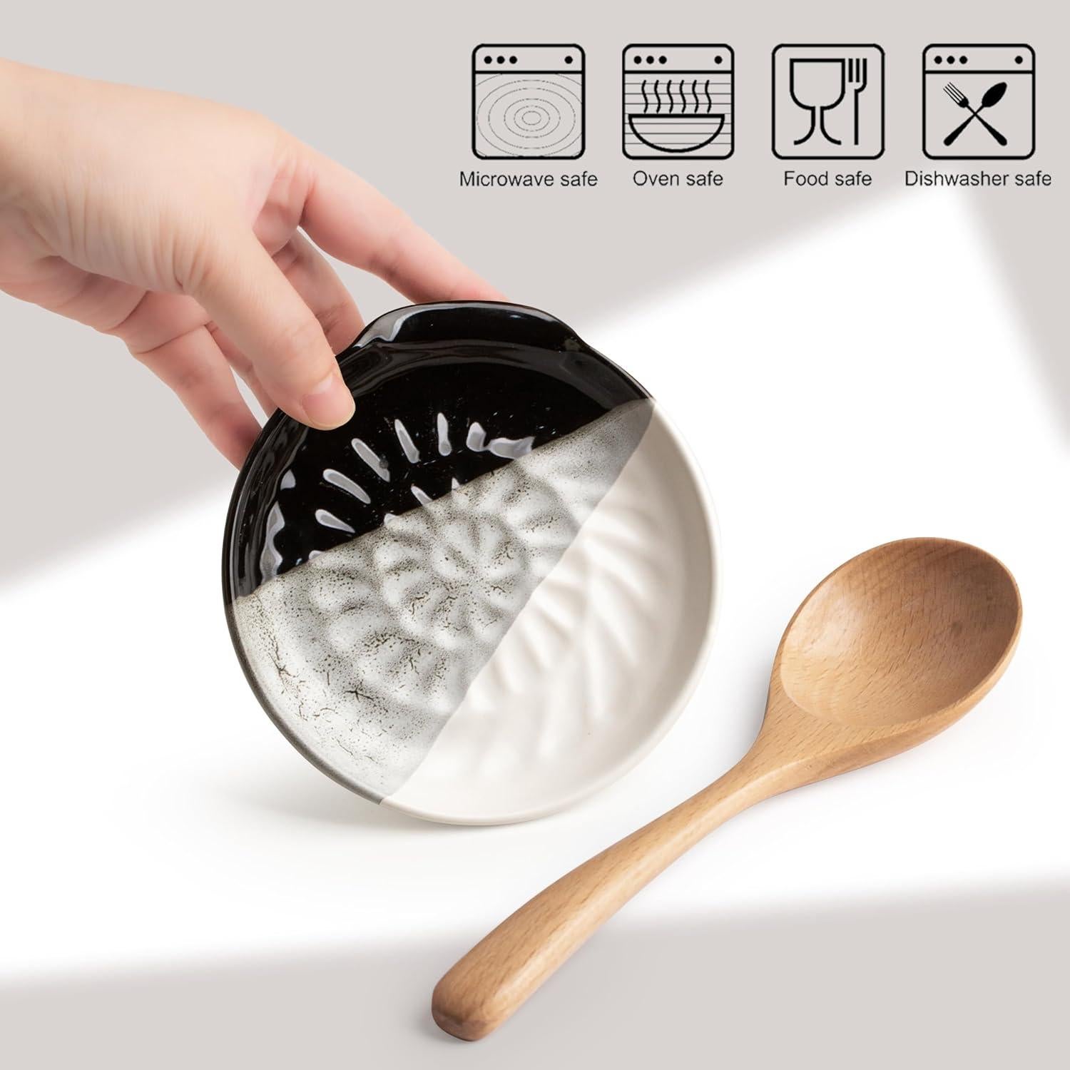 Reposapucheros de Cerámica Miamolo 13.5cm Negro Gradiente