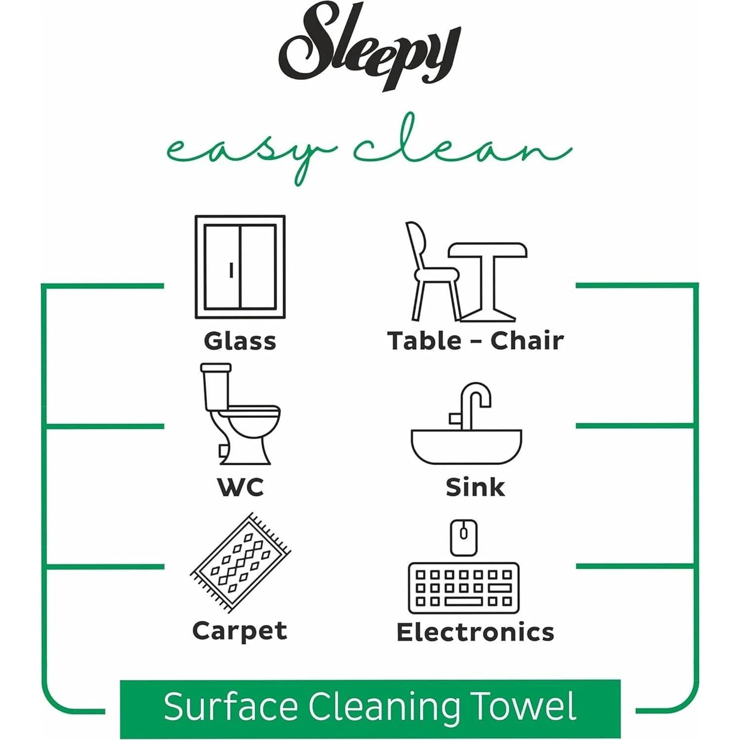 Toallitas de Limpieza Multiusos Dormilón - 100 Unidades