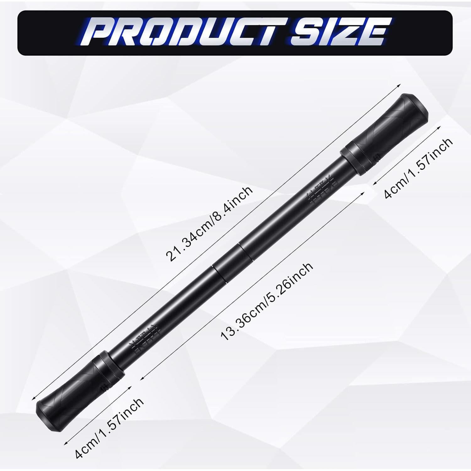 Bolígrafo Giratorio Outus 2 Piezas Negro con Tutorial