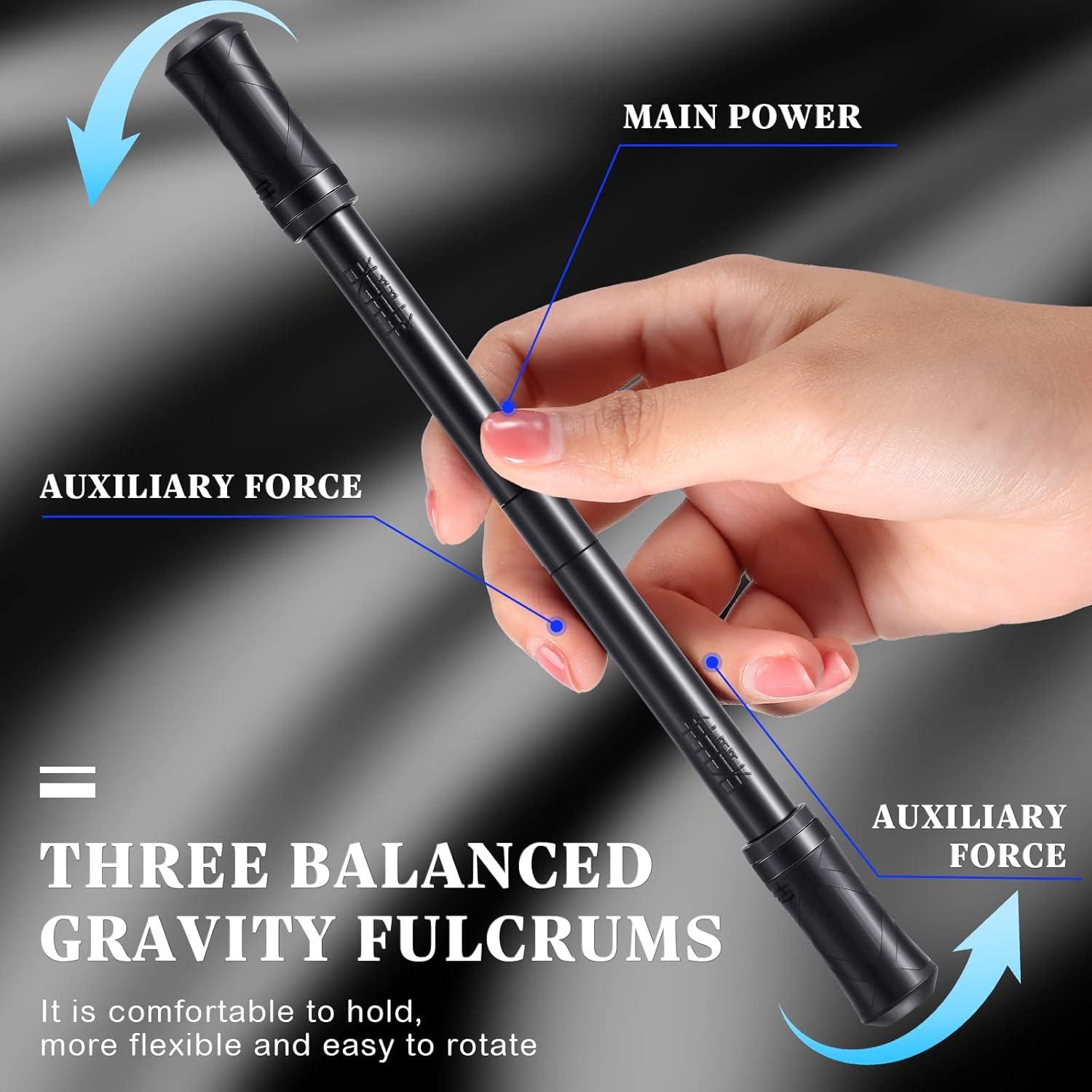 Bolígrafo Giratorio Outus 2 Piezas Negro con Tutorial