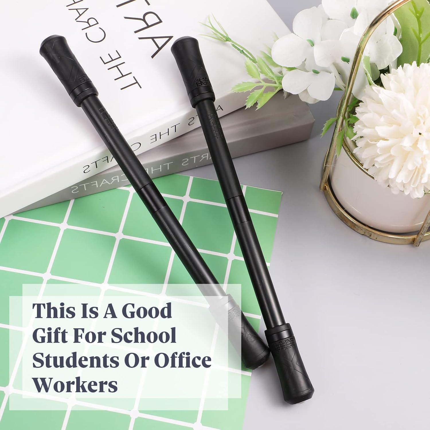 Bolígrafo Giratorio Outus 2 Piezas Negro con Tutorial